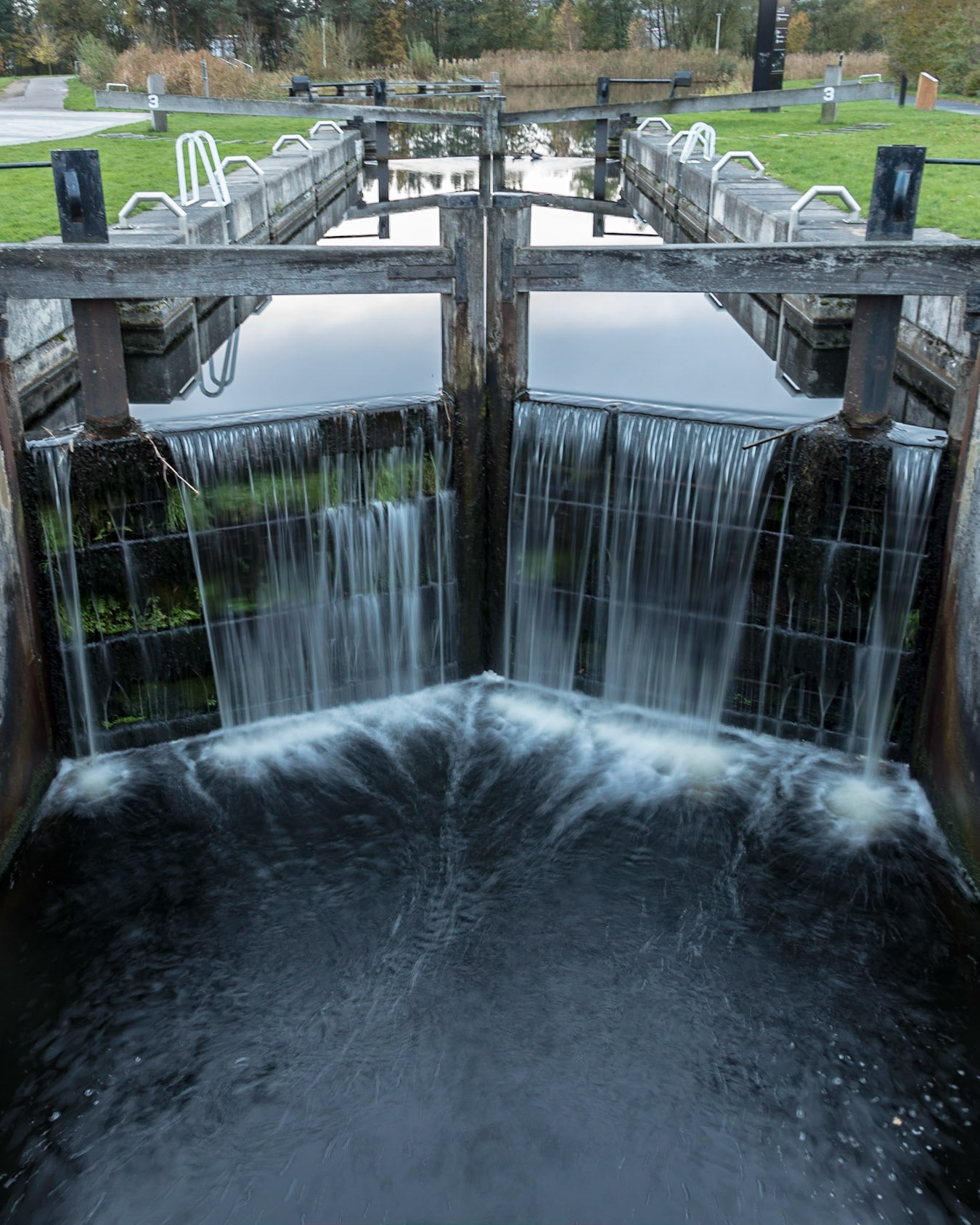 A lock on the Forth and Clyde Canal