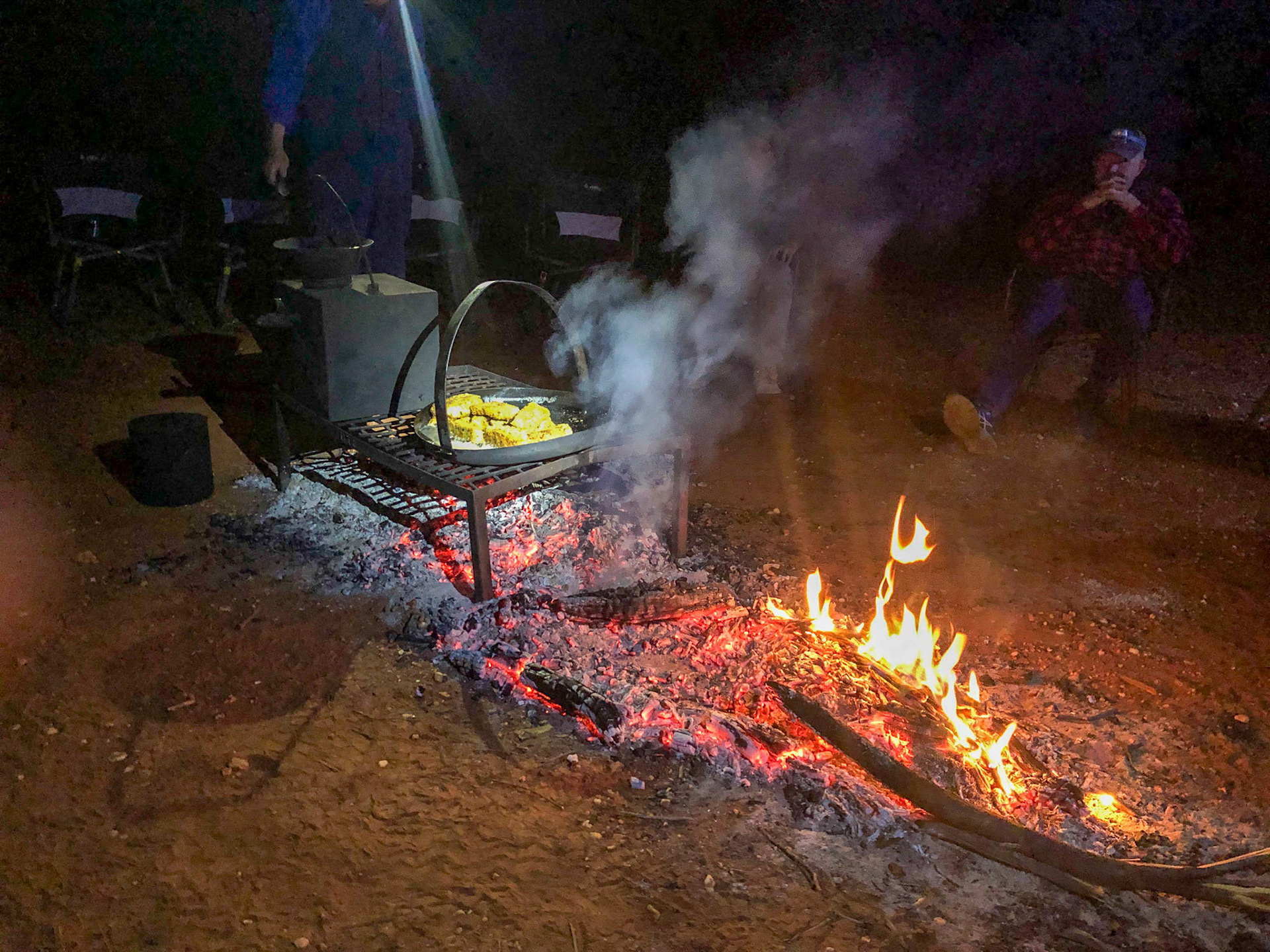 First night's camp, off the Great Central Road