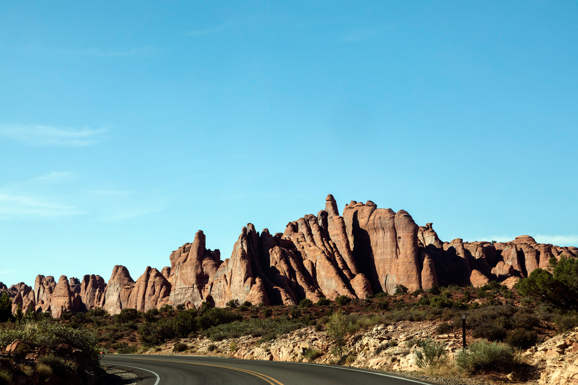 Along Arches Scenic Drive. Arches National Park