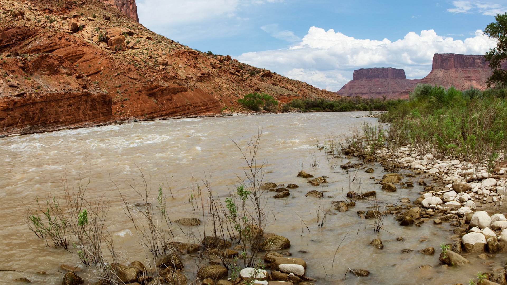 Colorado River.  At a point along the Upper Colorado River Scenic Byway