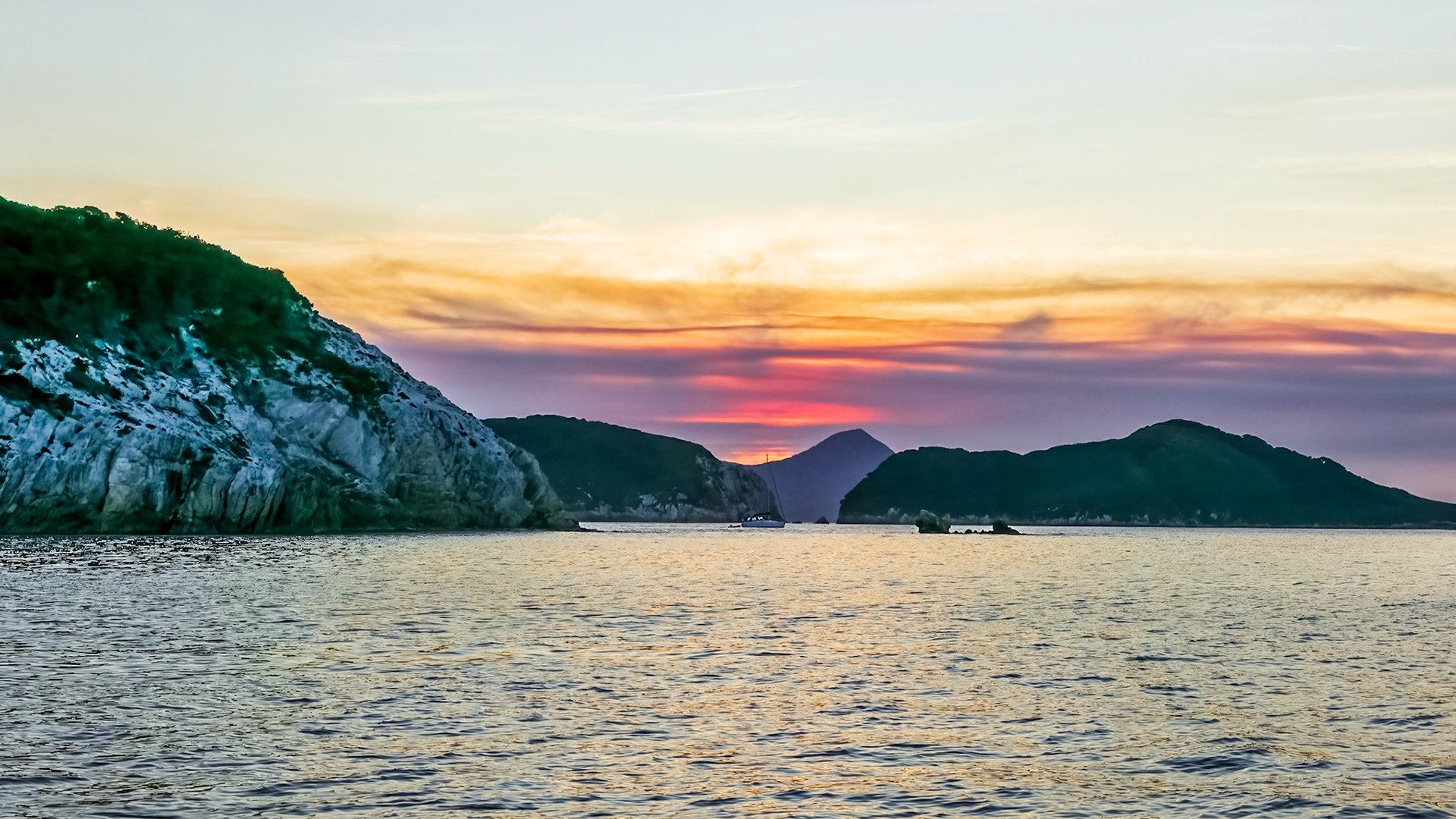 Sunset at Schooner Cove