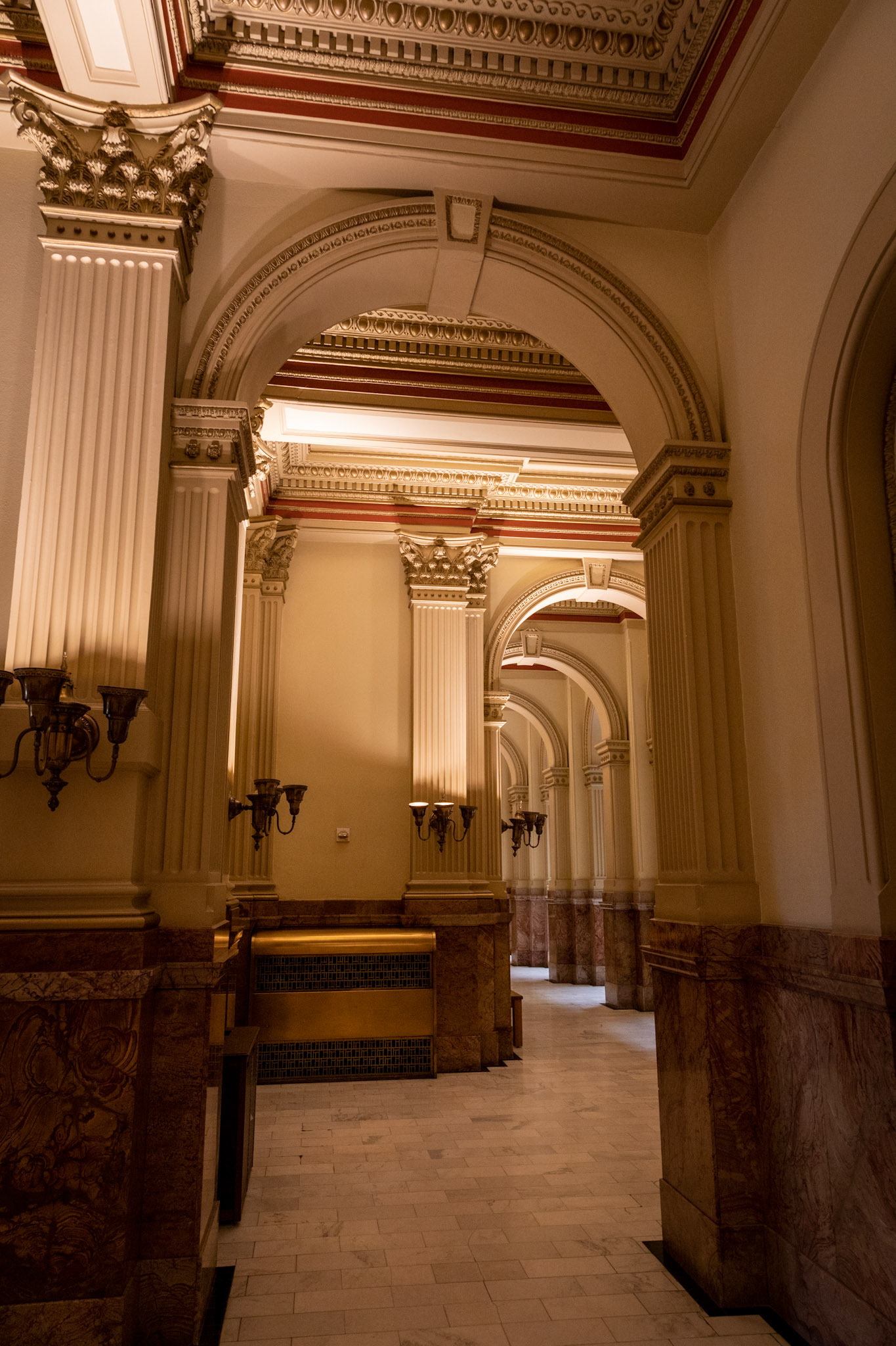 A passageway within the State Capitol