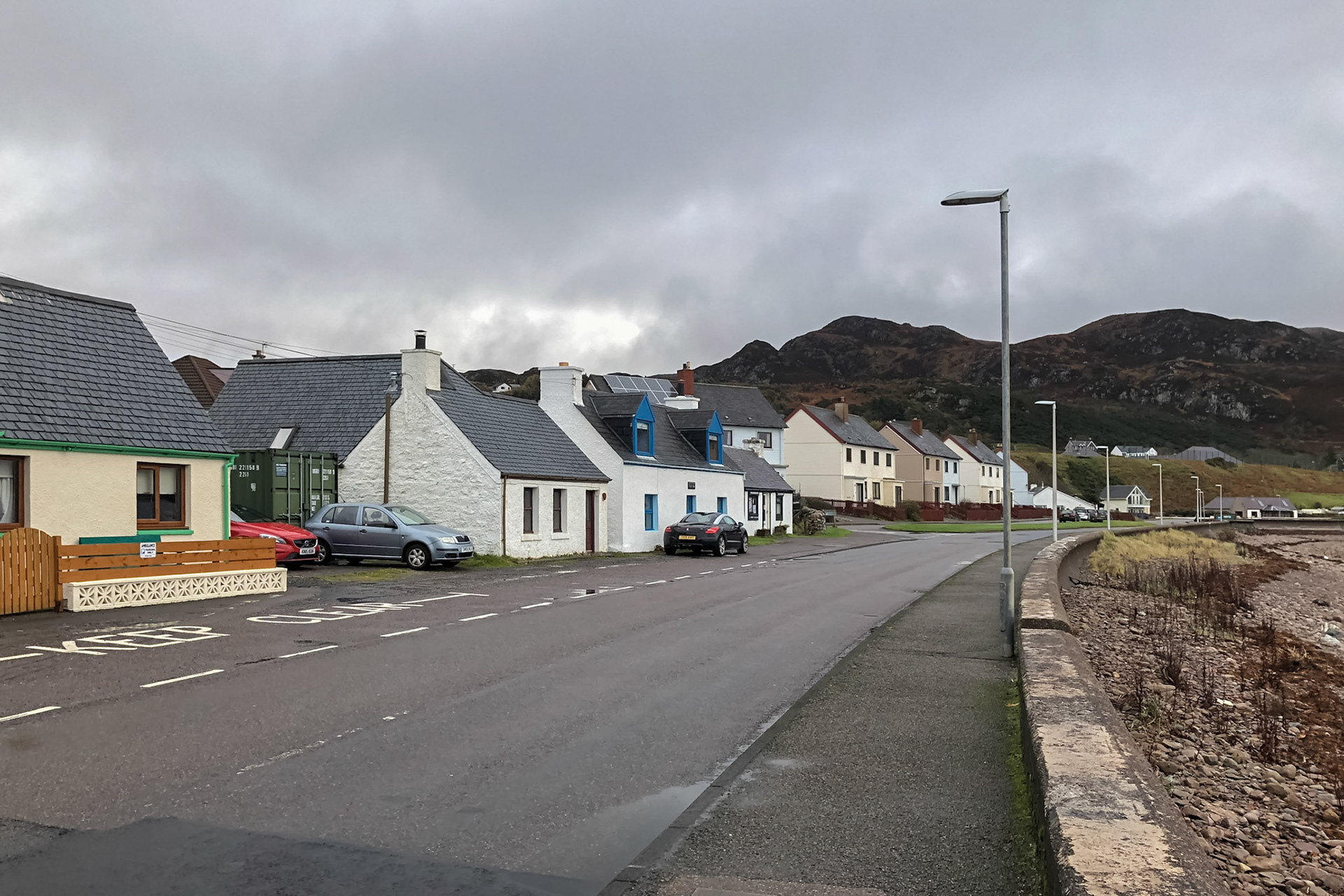 In the village of Strath