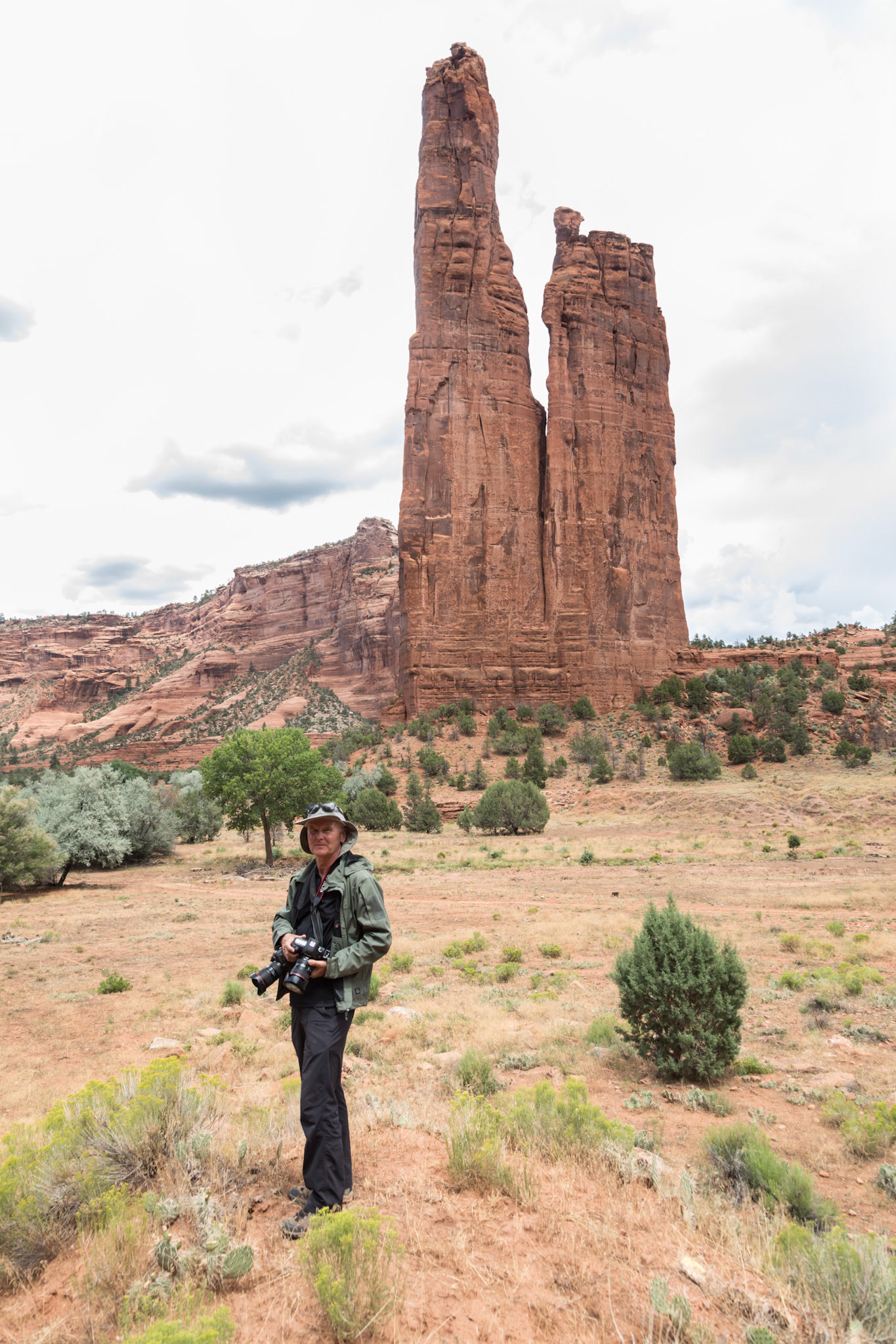 At the base of Spider Rock, Monument Canyon