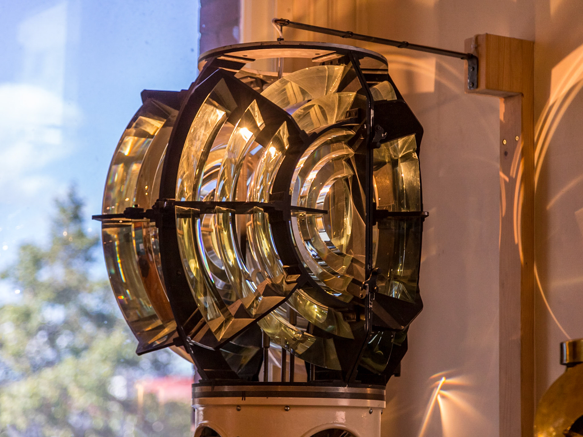 Lighthouse lamp glass, in the Maritime Museum