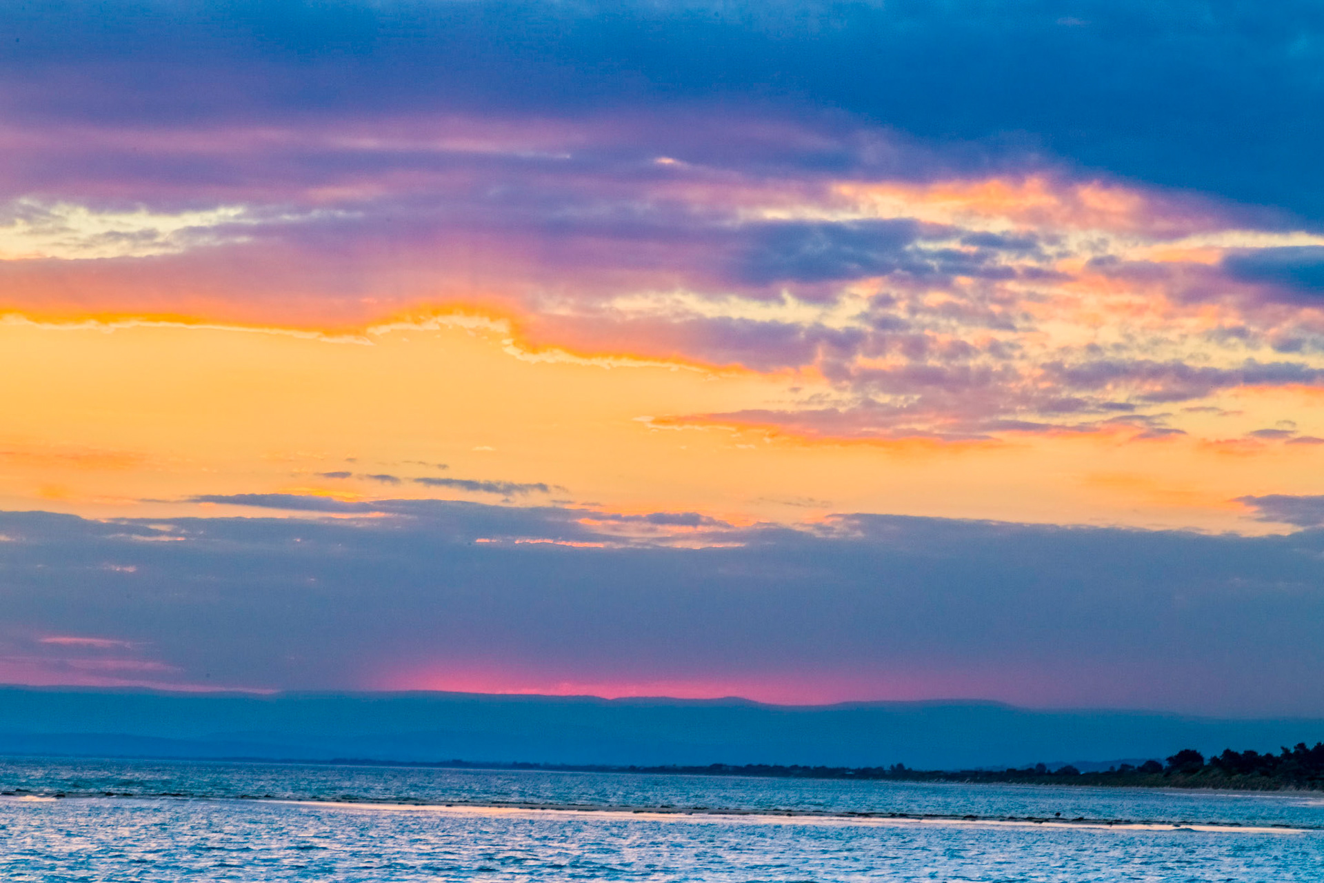 After the sunset on Great Oyster Bay, from Sandpiper Beach.