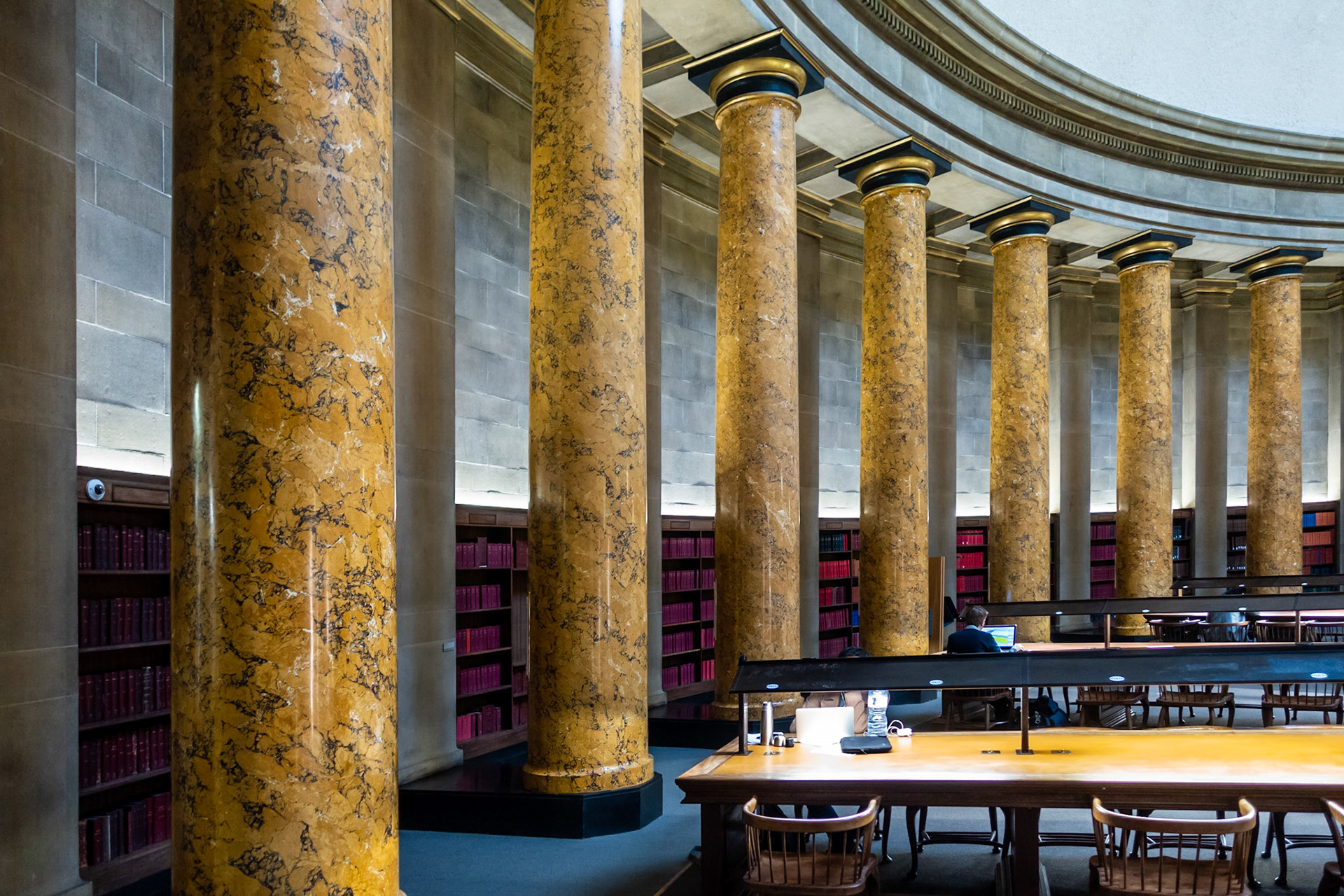 In the Wolfson Reading Room. Central Library.