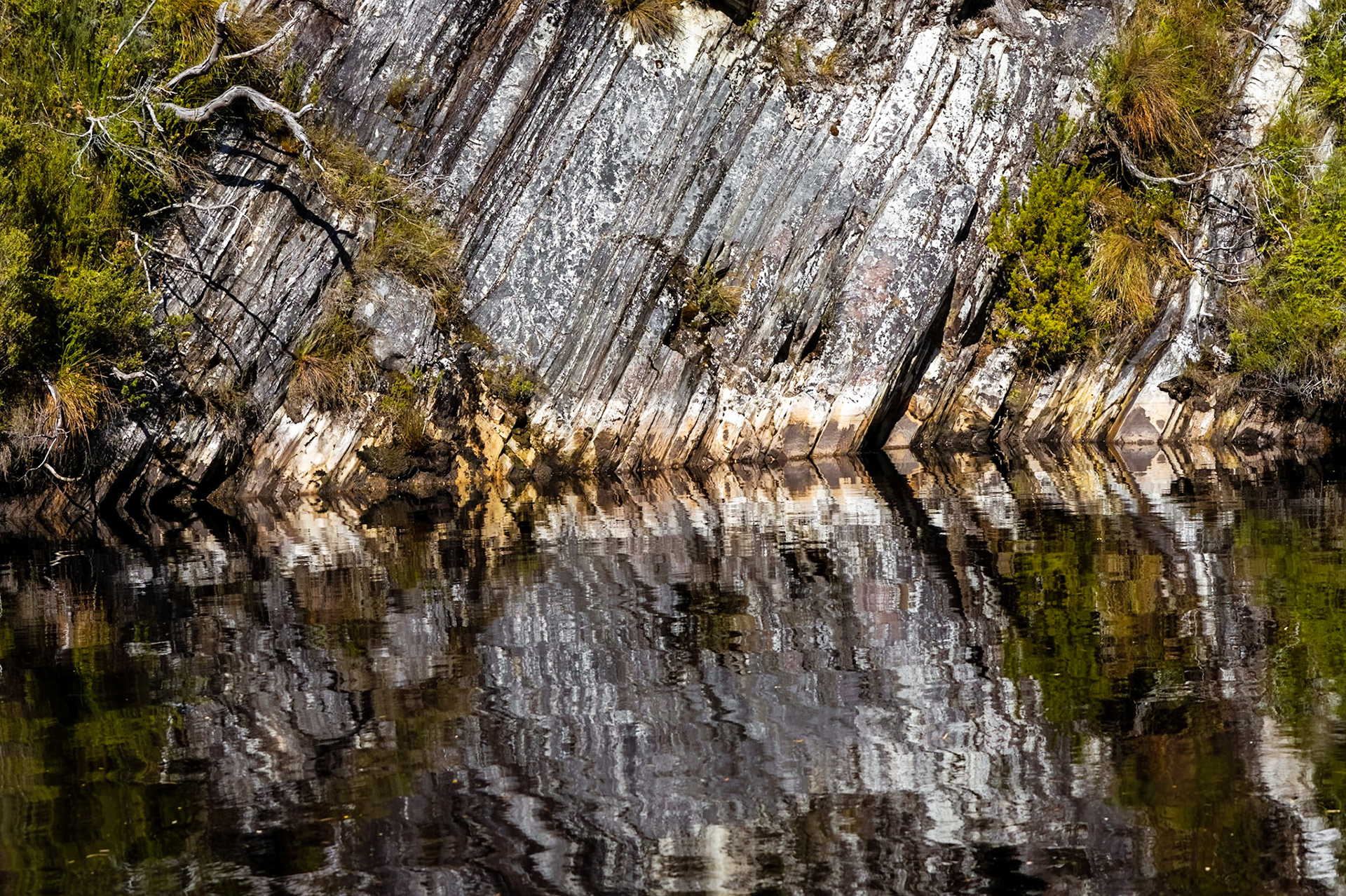 Chevrons; Davey River Gorge.