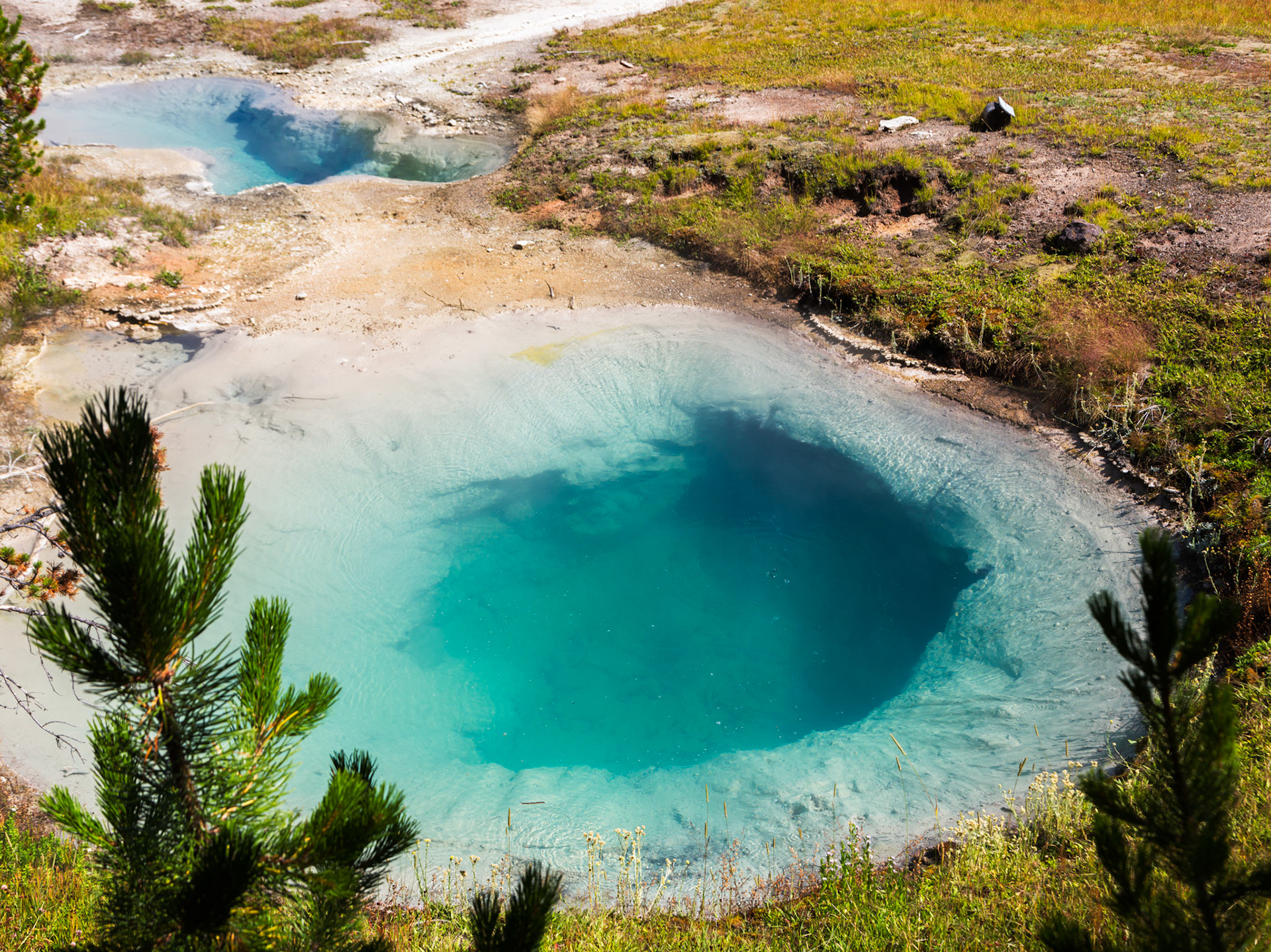 Bluebell Pool. West Thumb Geyser Basin, Yellowstone National Park, Wyoming.