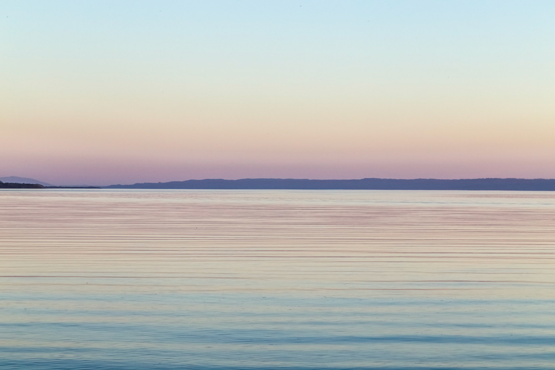 Dusk on Macquarie Harbour