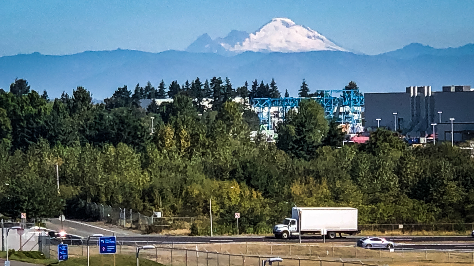 Mount Baker  in the Cascades, from Everett
