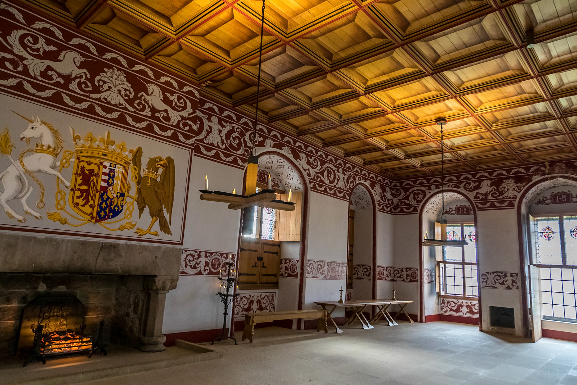 Inside the Royal Palace at Stirling Castle