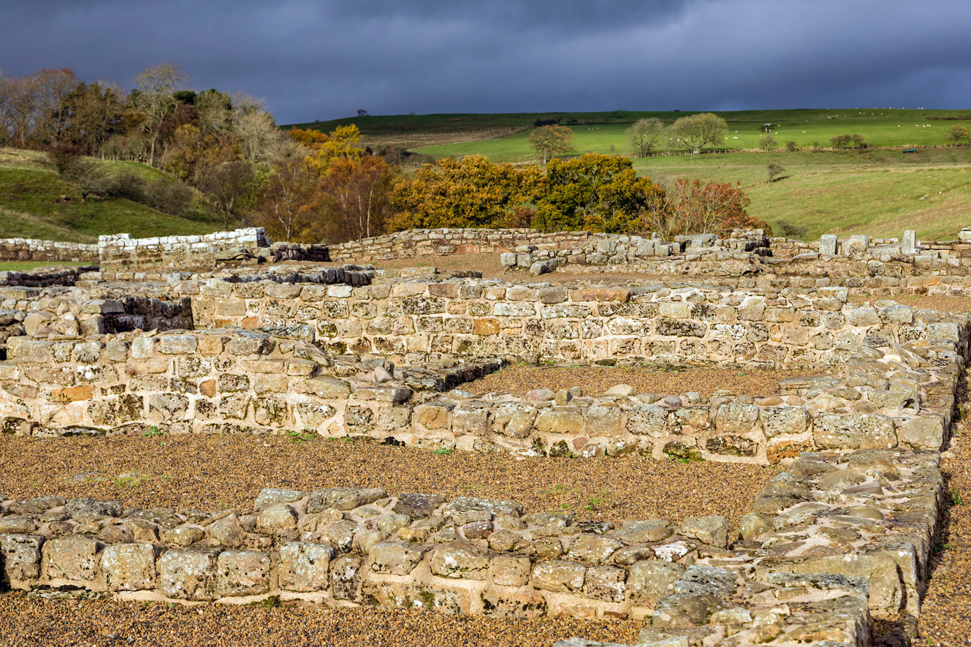 Vindolanda. Remants of a Roman garrison town.