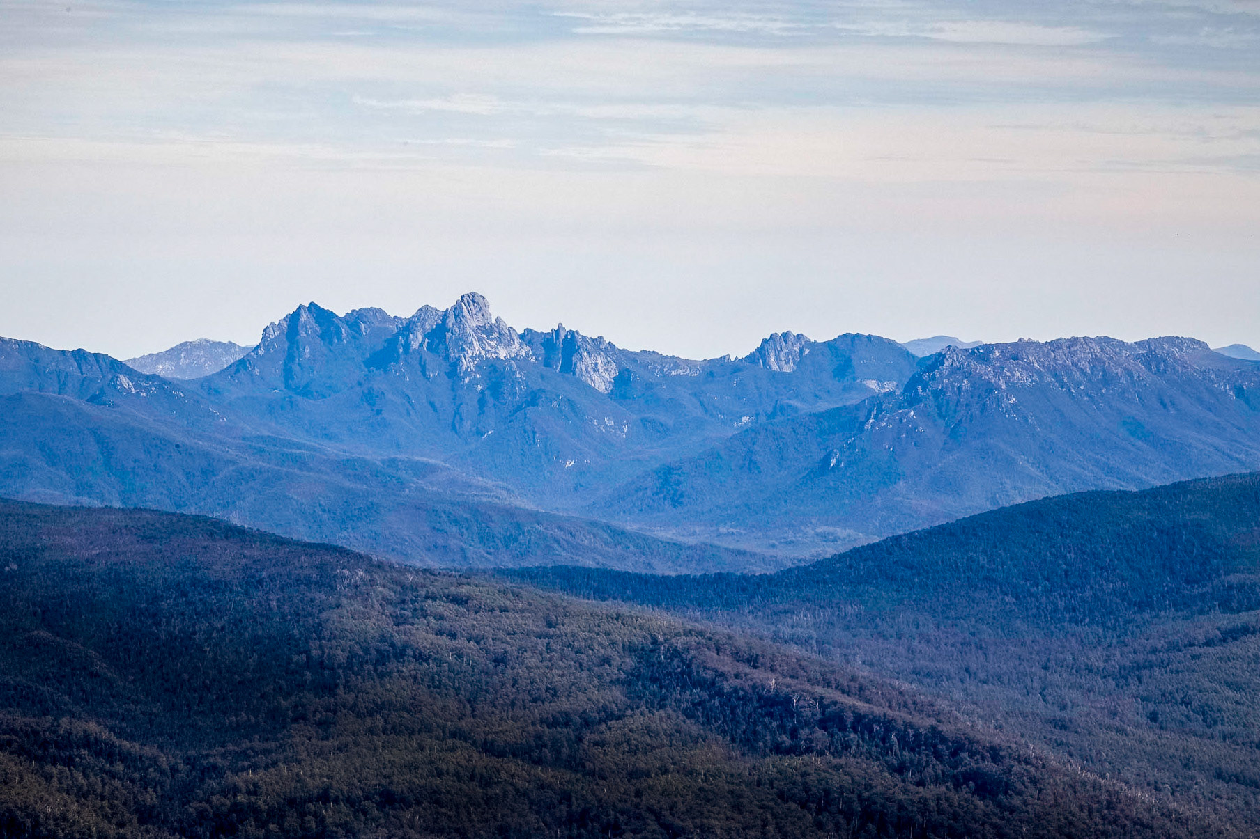 Federation Peak, Eastern Arthur Range in the Southwest NP.