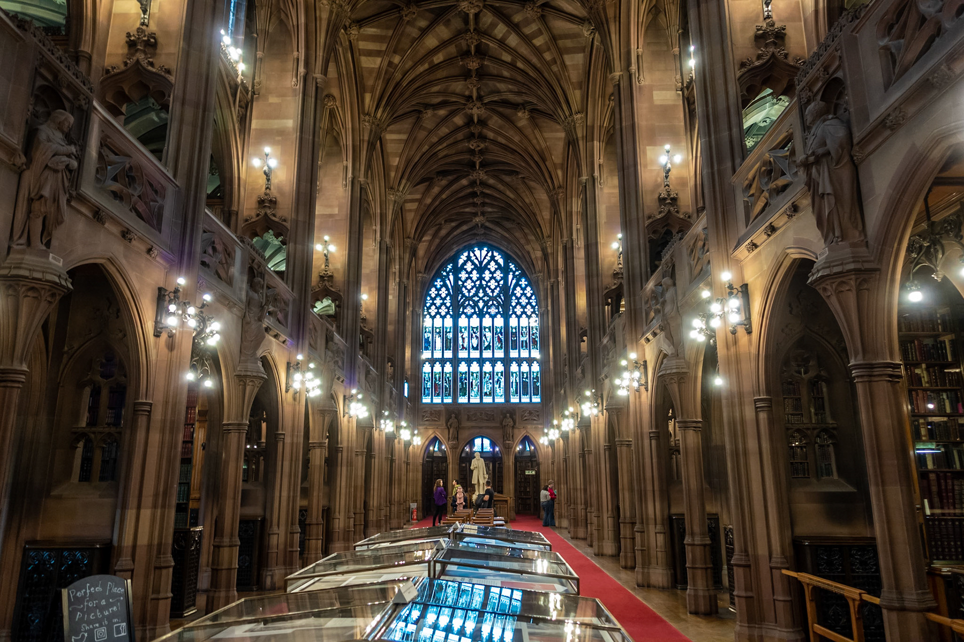 Historic Reading Room. In the John Rylands Library