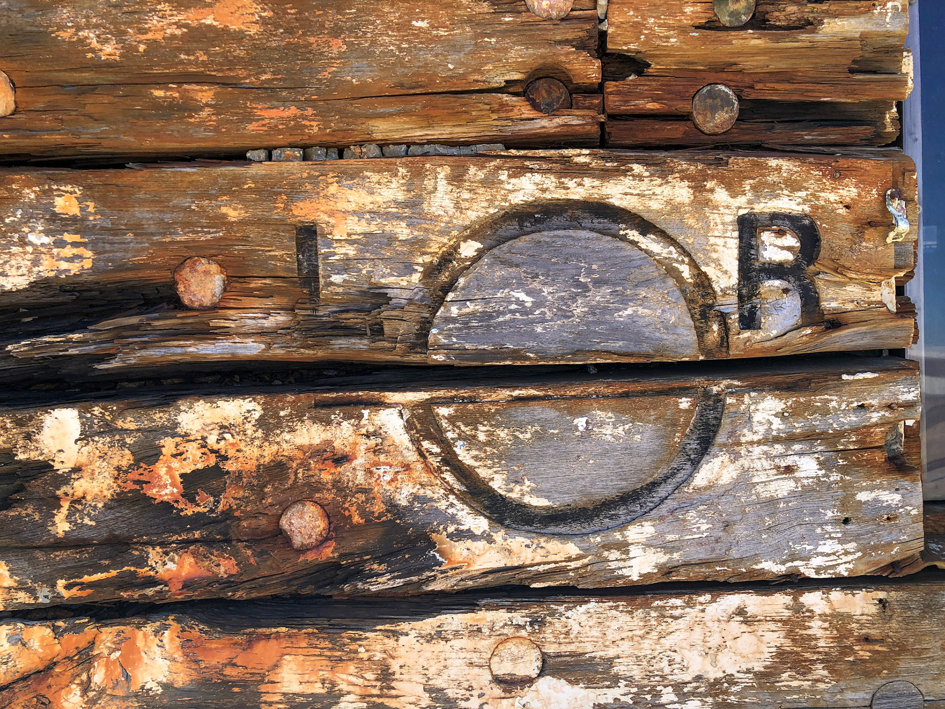 Lloyd's Register load line mark,  'City of Adelaide' (1864)