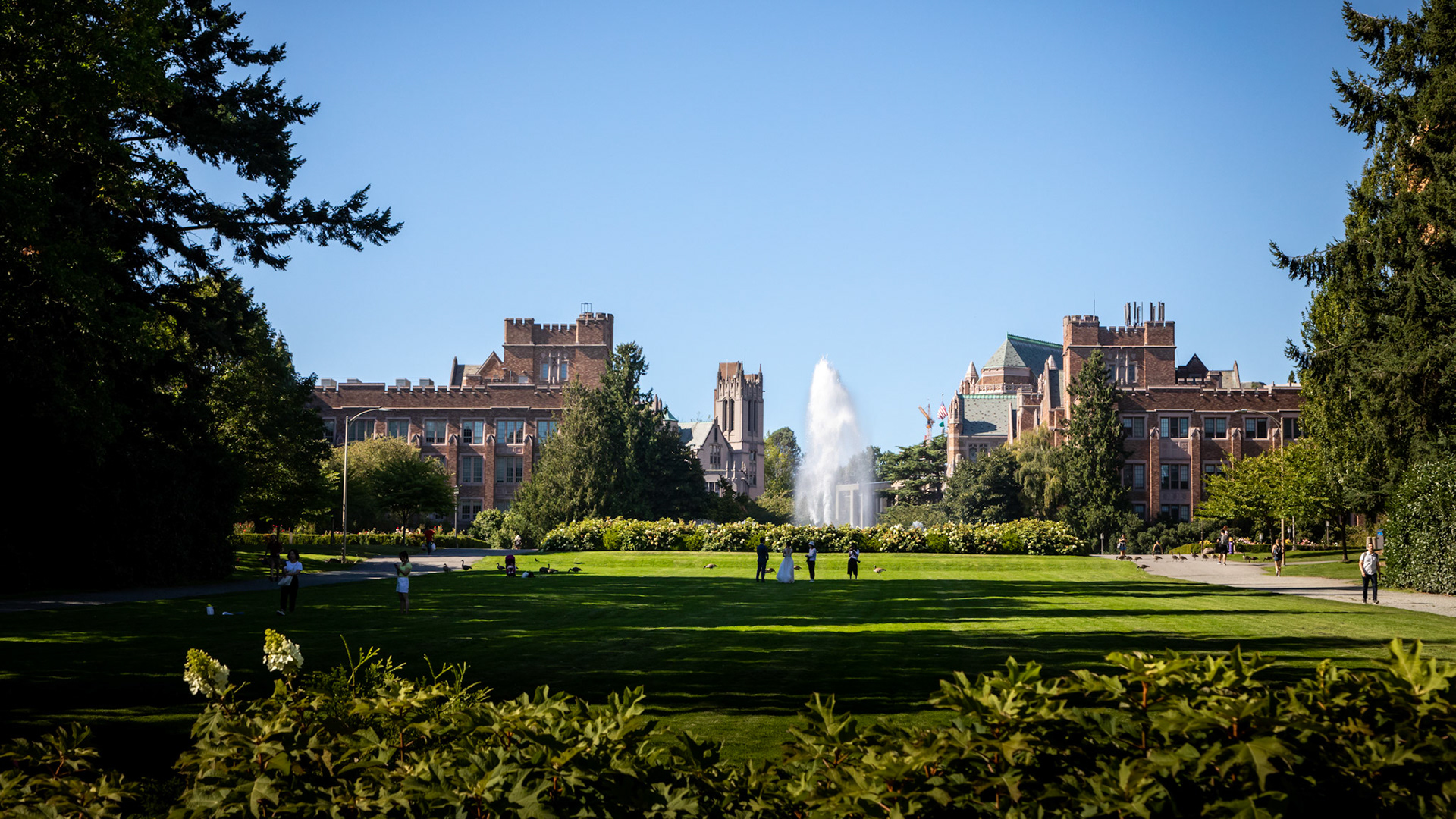 Drumheller Fountain, on the grounds of the University of Washington