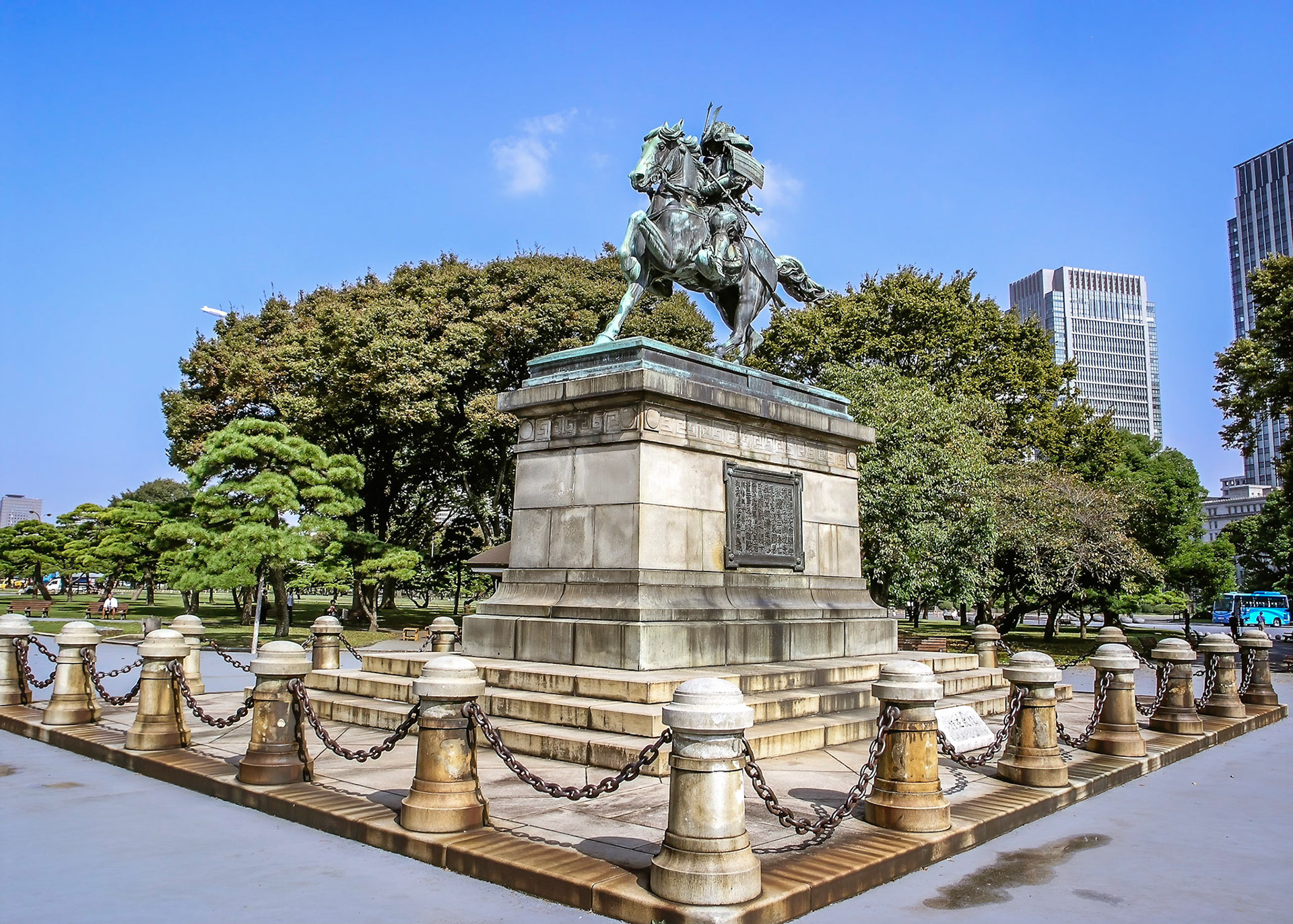 Statue of Kusunoki Masashige, famous military commander c1330.