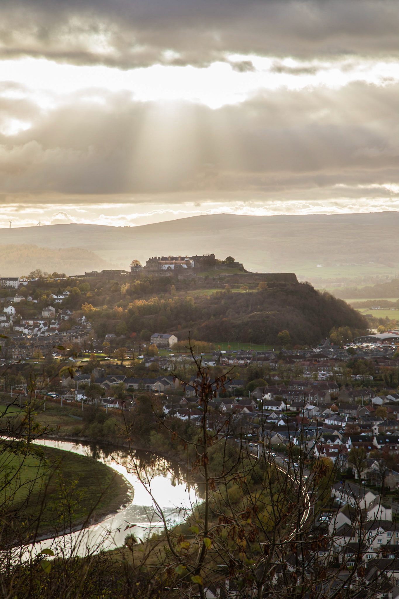 Stirling Castle viewed from The National Wallace Monument
