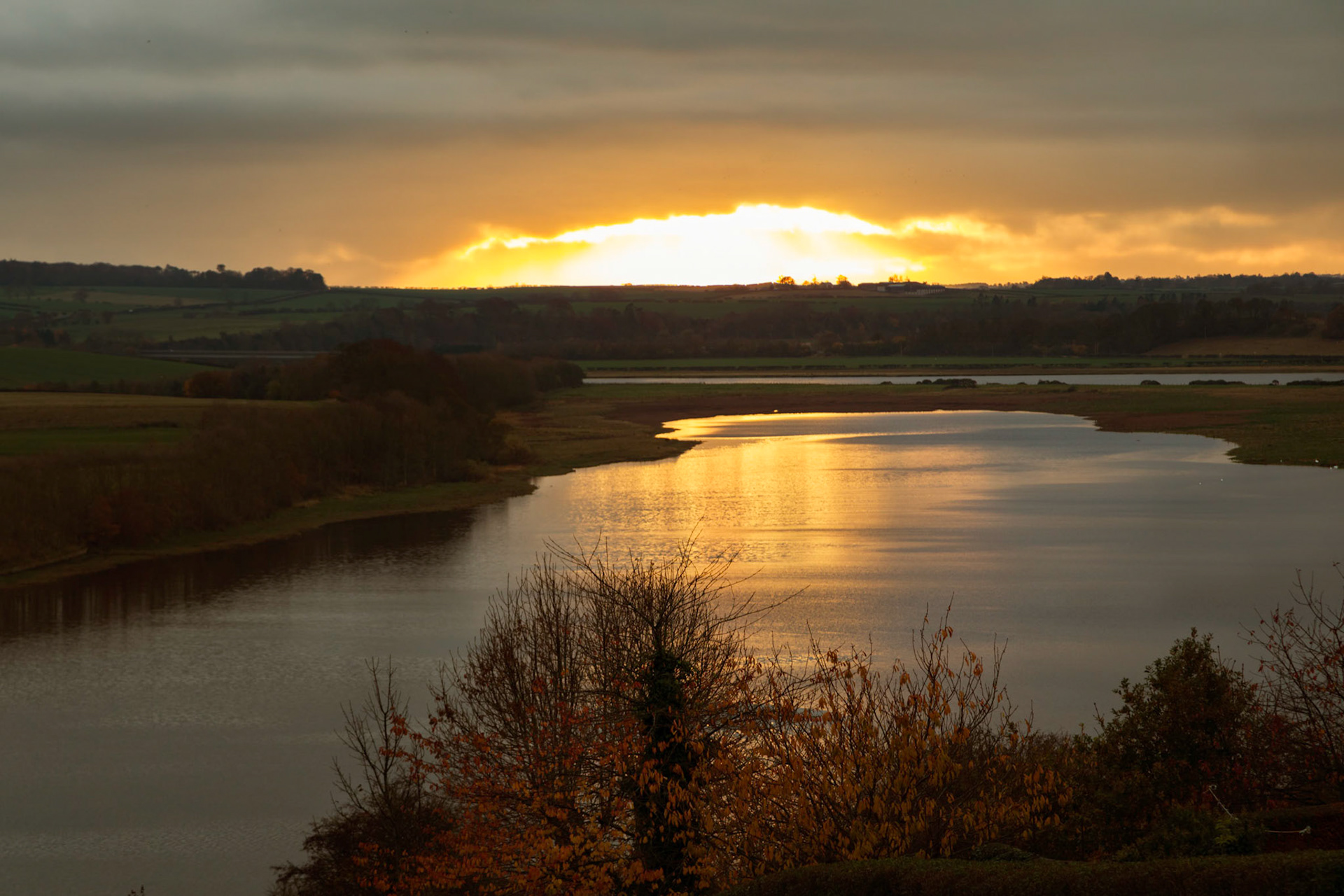 Sunset over the River Tweed, Berwick-upon-Tweed