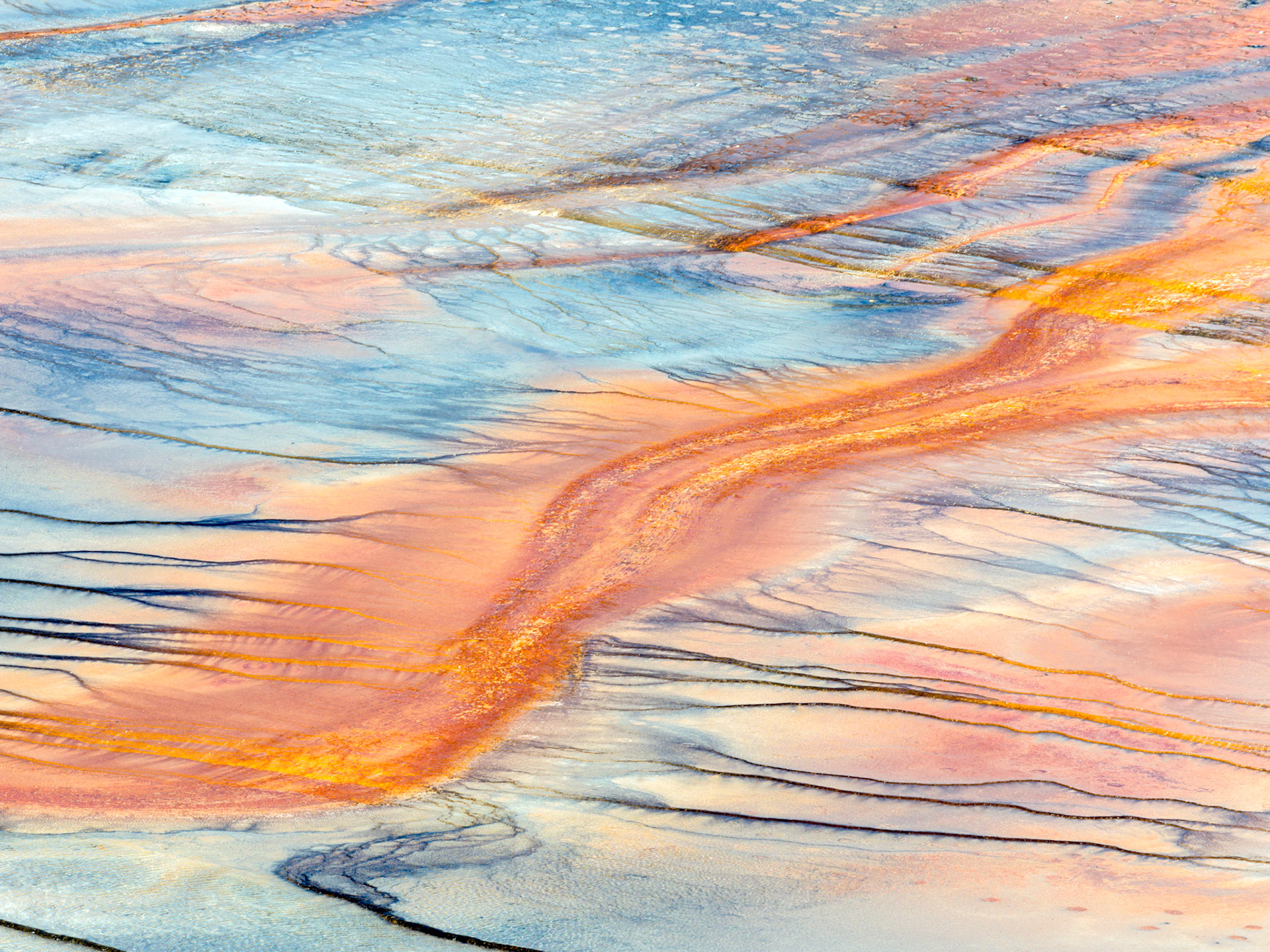 Midway Geyser Basin, Yellowstone National Park, Wyoming.