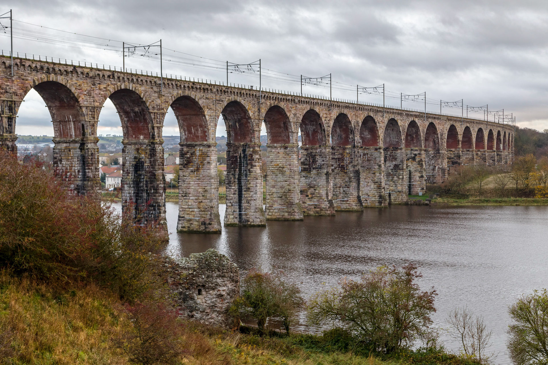 Railway viaduct over the River Tweed