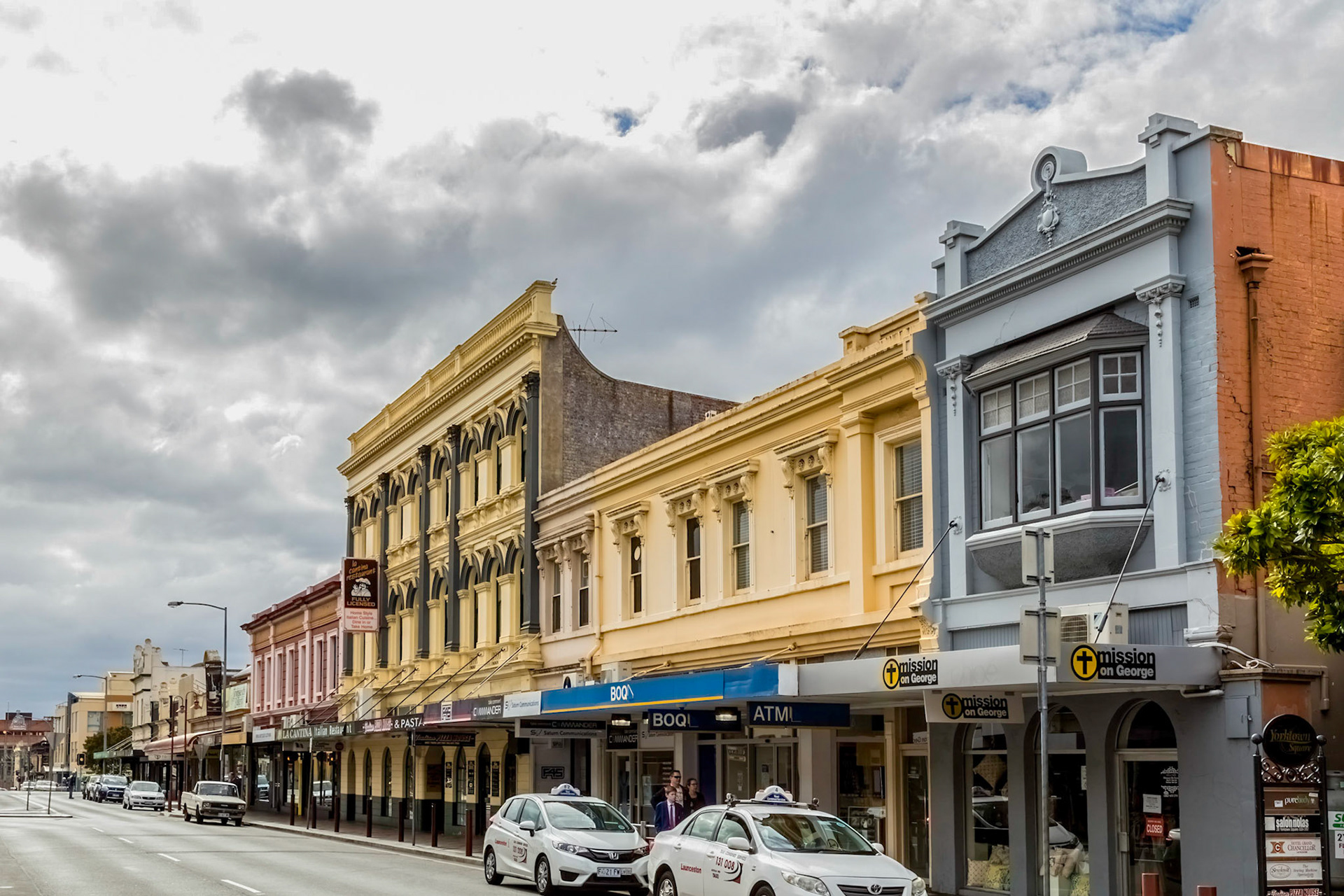 Launceston city central streetscape