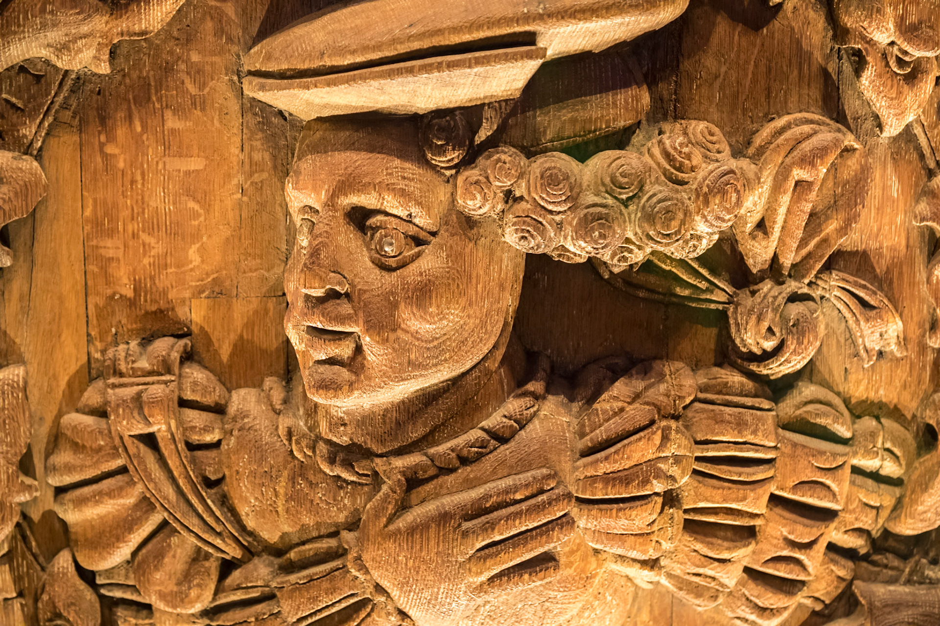 At Stirling Castle. The current castle dates from the late 14th to the 16th century, when it was a residence of the Stuart monachs.