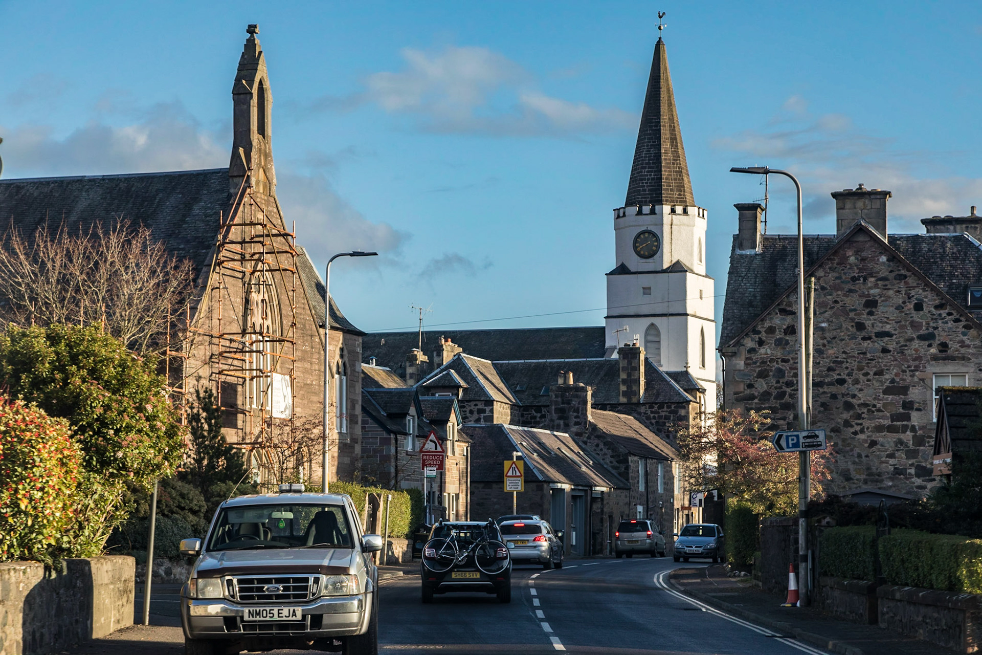 Passing through the Perthshire village of Comrie
