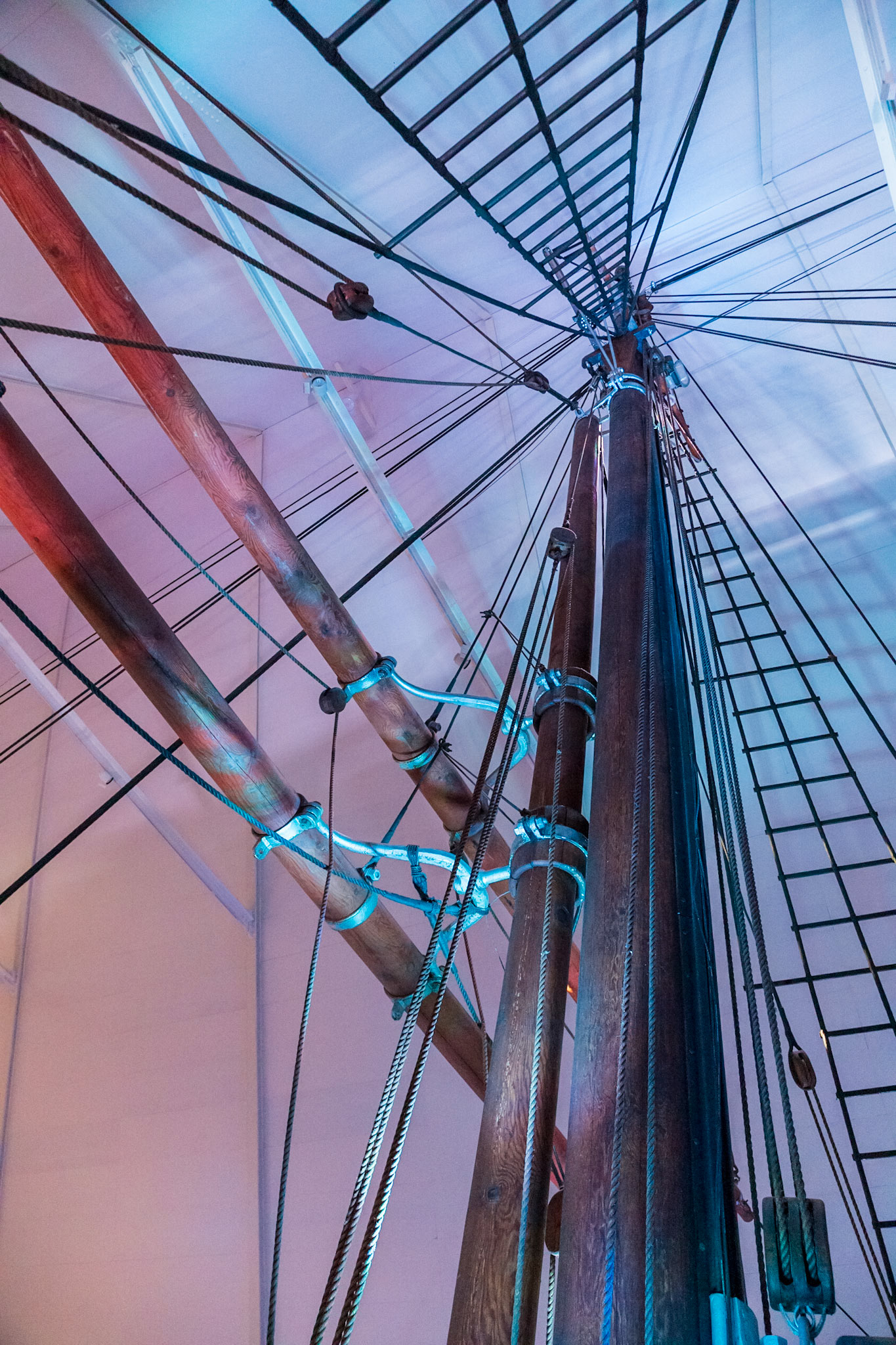 On board the 'FRAM' Norwegian-built polar vessel 1893. The strongest wooden ship ever built, which broke all previous fartherest north and fartherest south records.