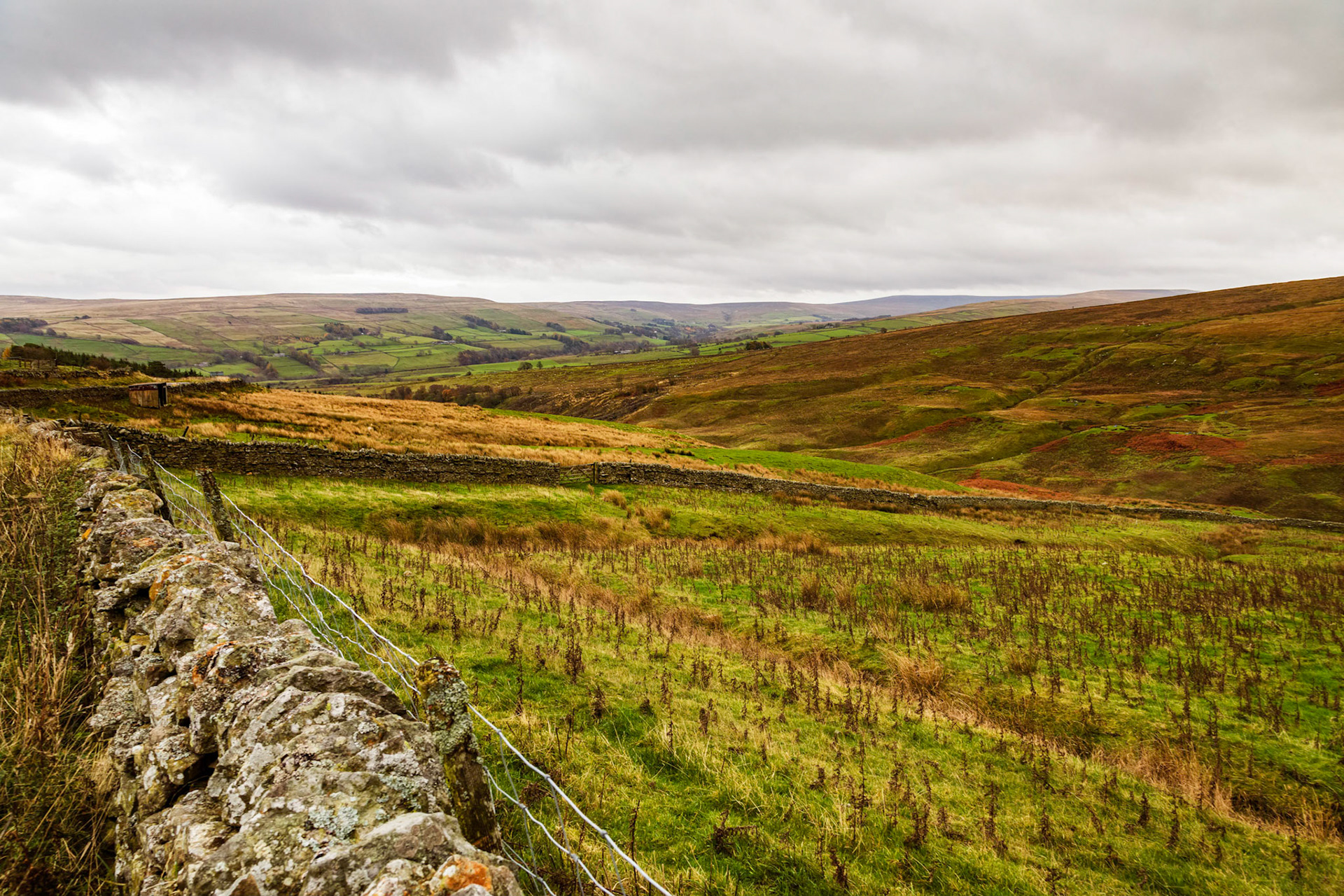 Along A686 through the North Pennines, on the way to the Lakes District.