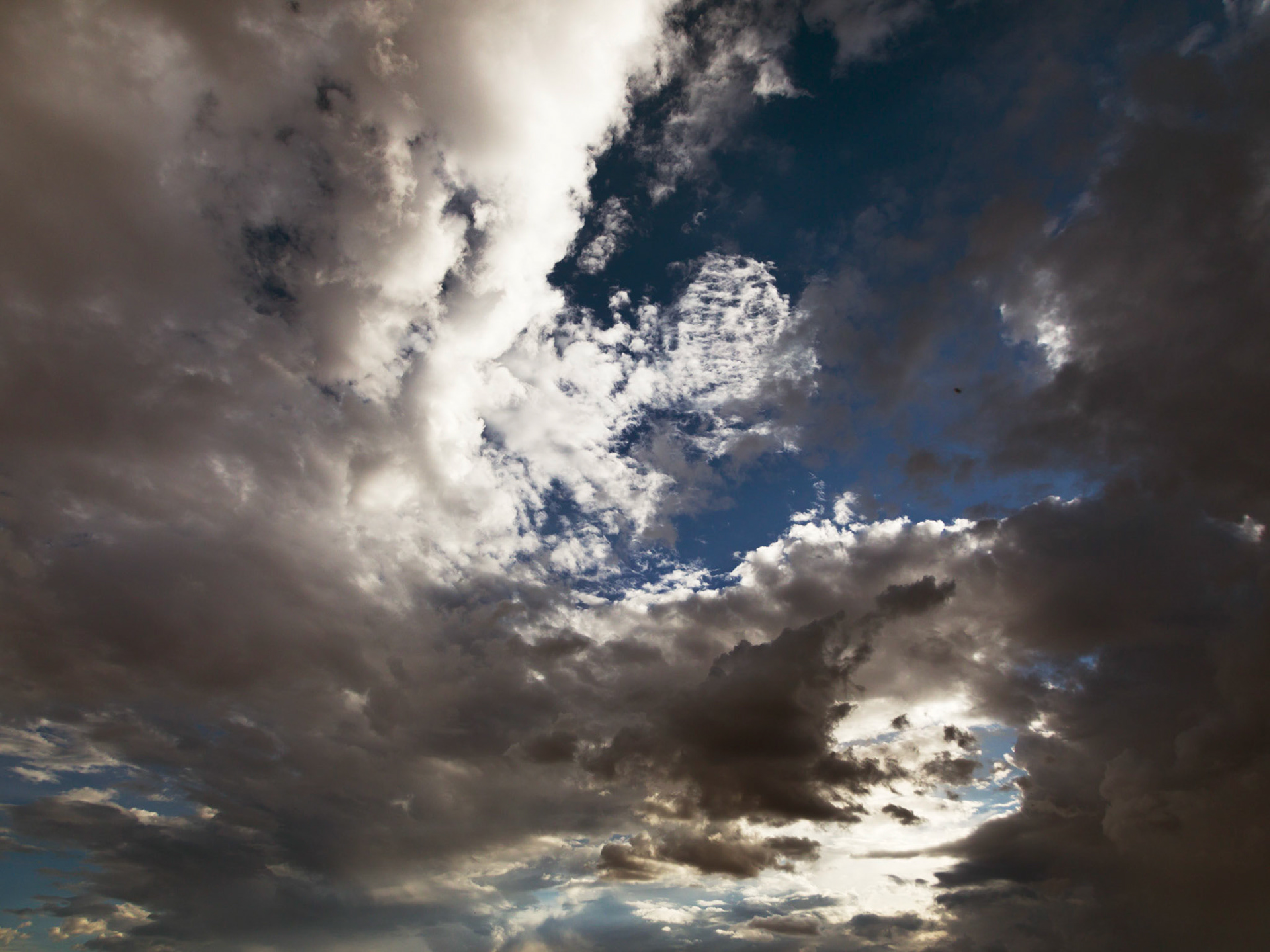 From the South Rim, Storm clouds nearby.