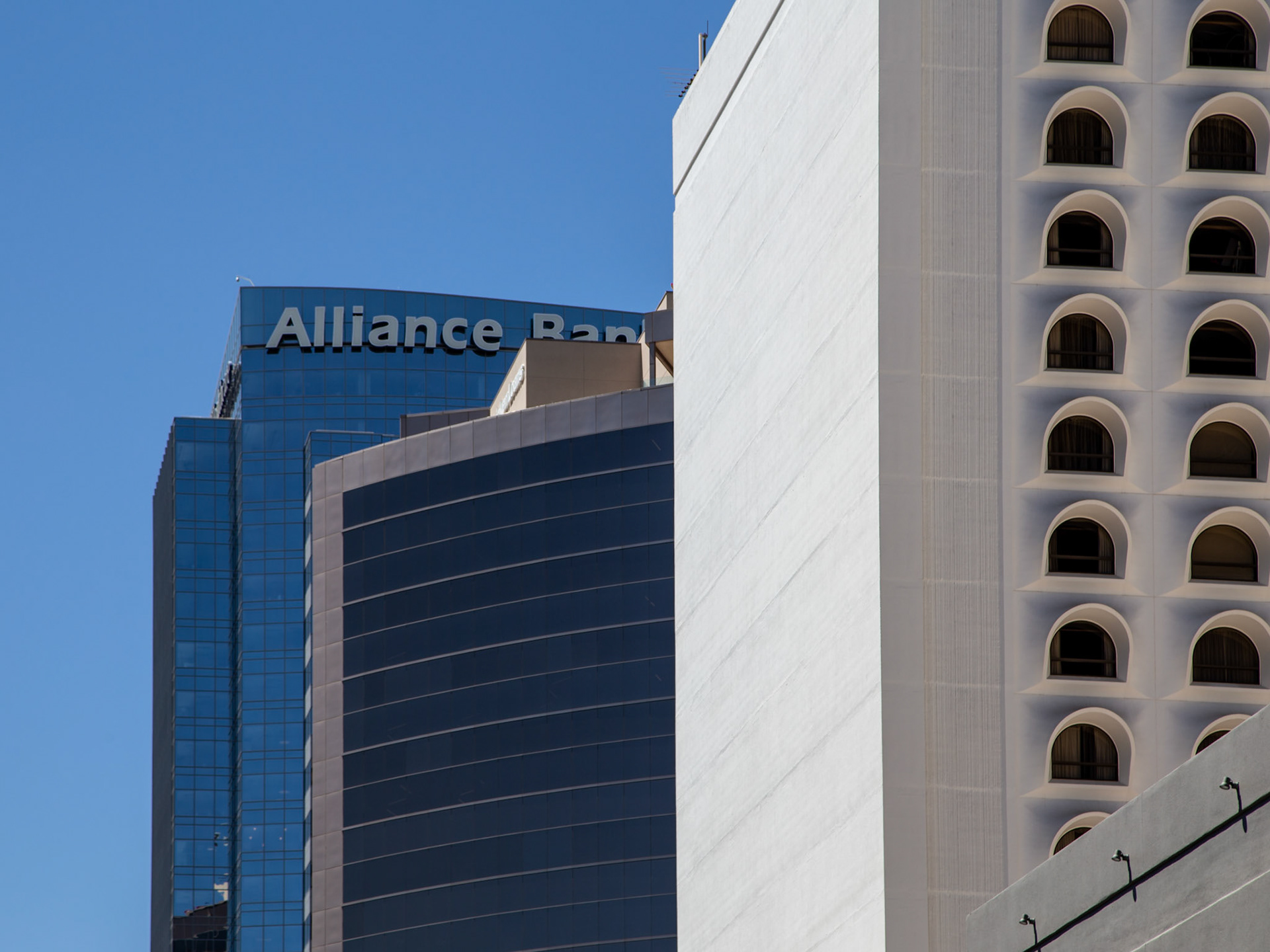 Some downtown towers