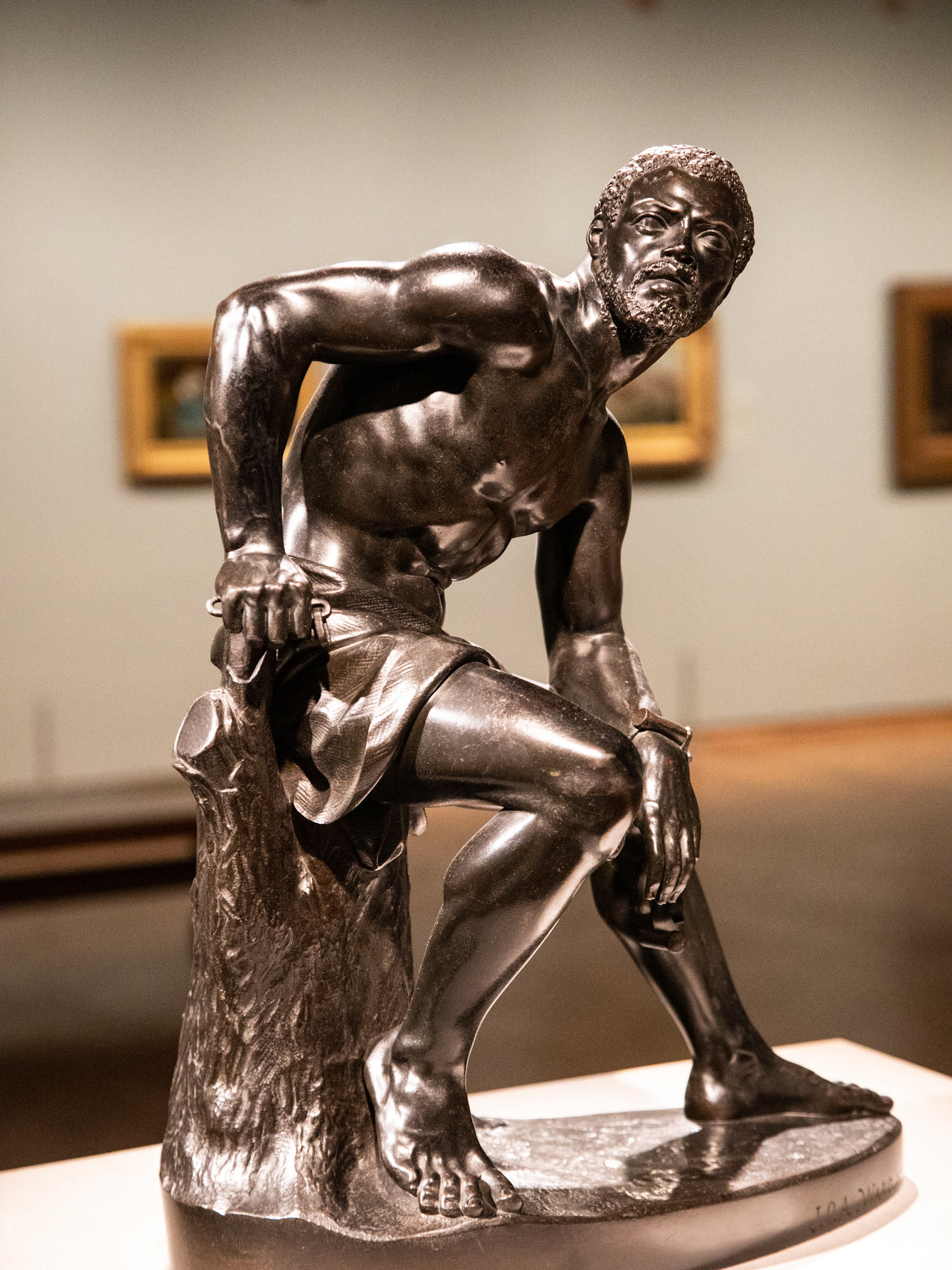 "The Freedman"  (1862-63), John Quincy Adams Ward. The Art Institute of Chicago