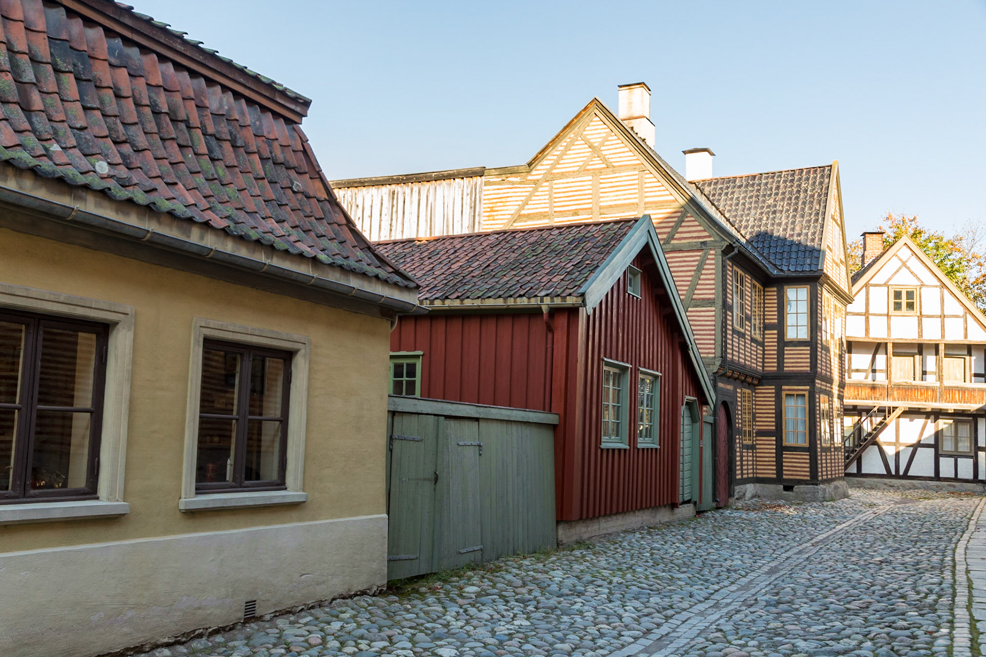 In The Old Town of Oslo In the Norsk Folkemuseum.