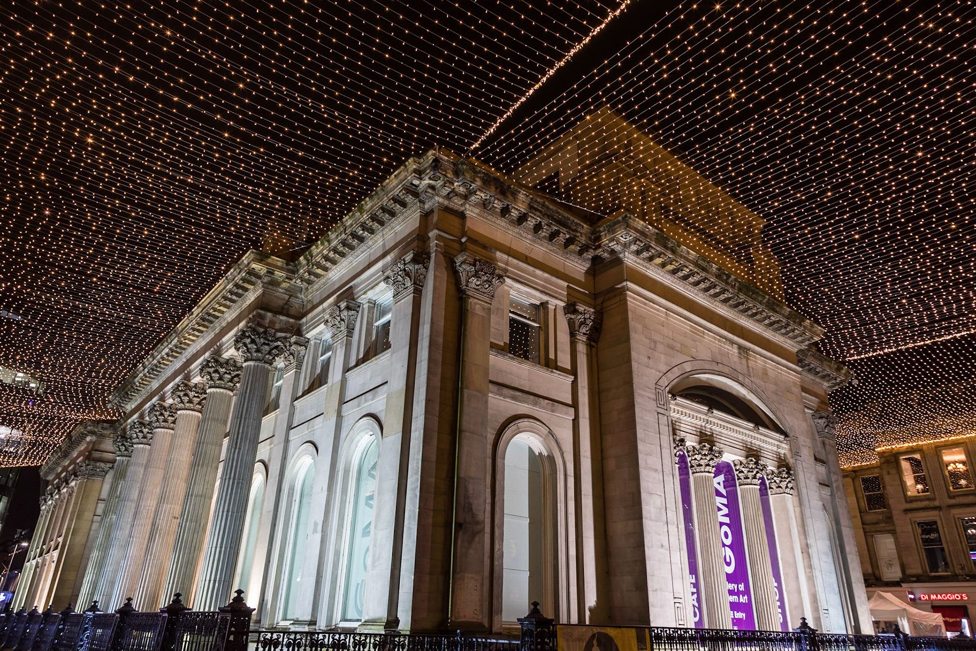 Gallery of Modern Art, at night