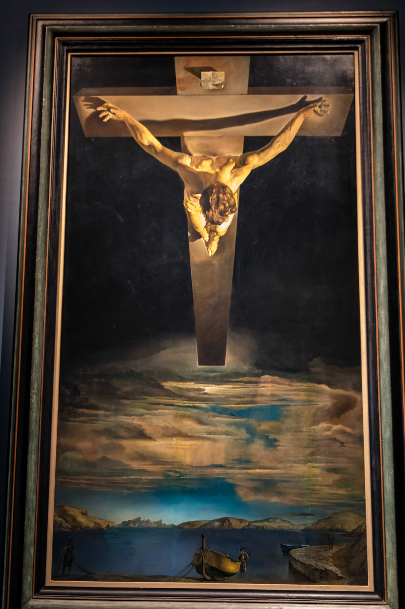 Christ on the Cross. Salvadore Dali. In the Kelvingrove Art Gallery & Museum