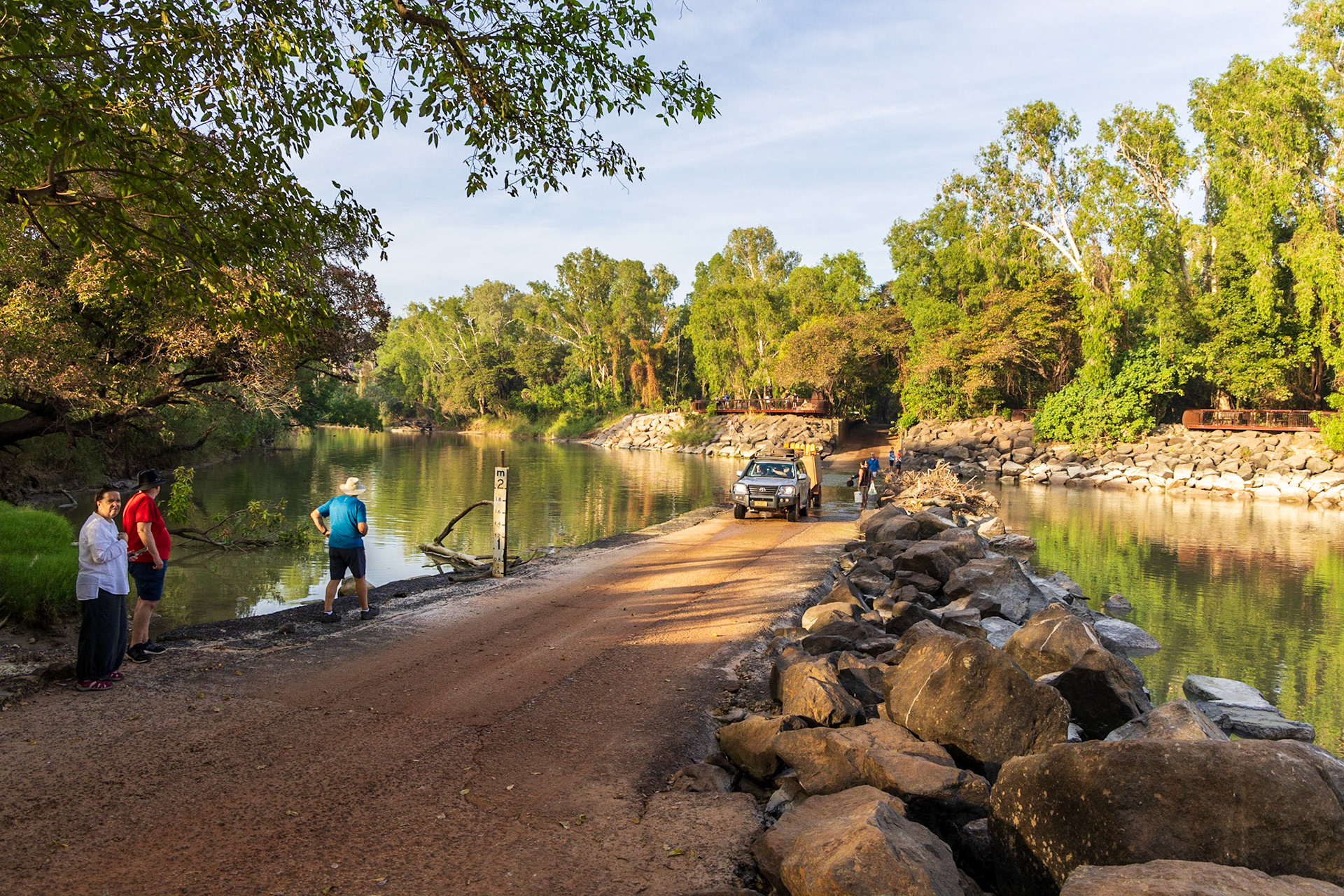 Cahills Crossing, East Alligator River. Arnhem Highway/Oenpelli Road