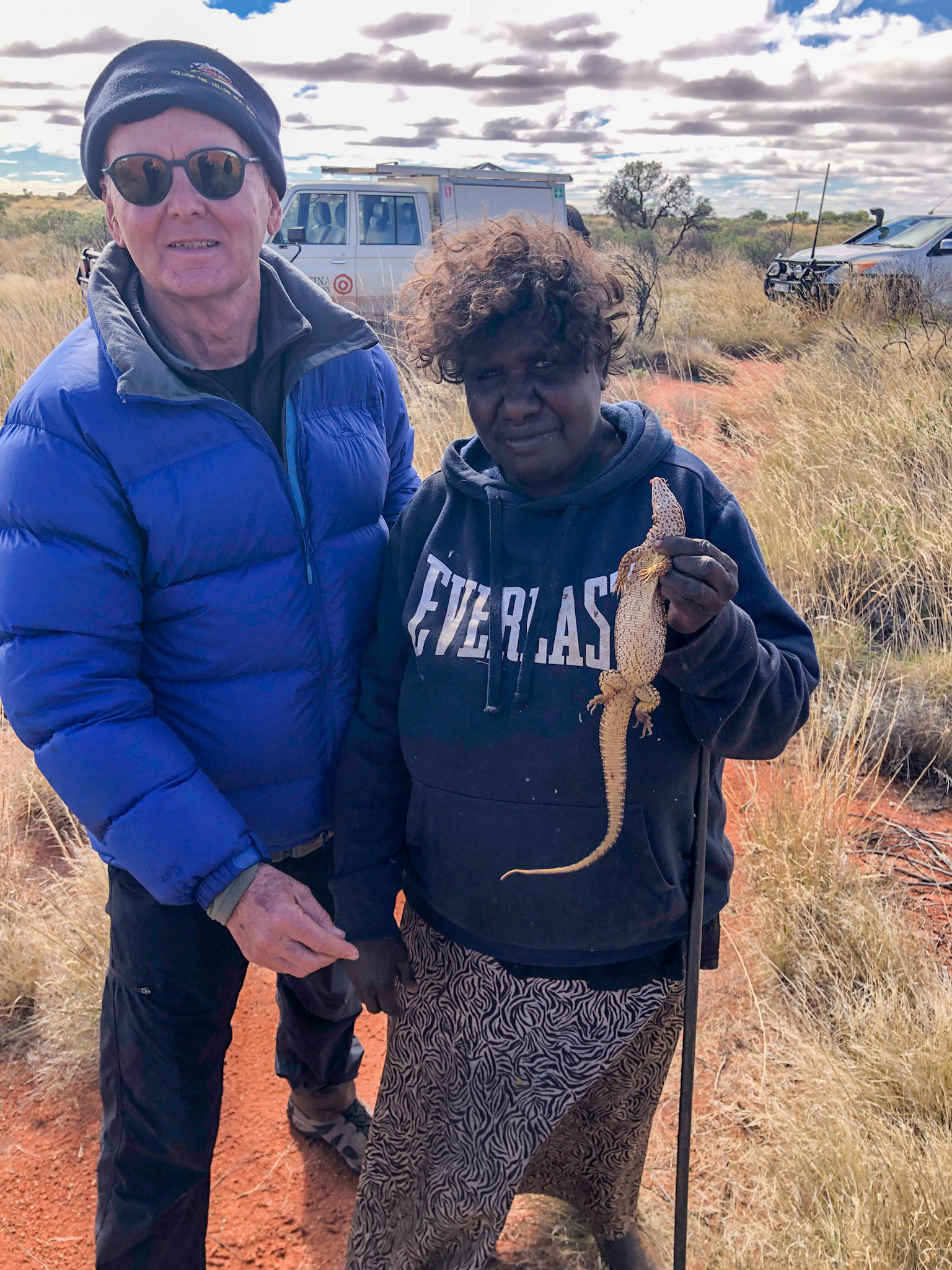 With Yukultji Napangati (Pintupi Nine)