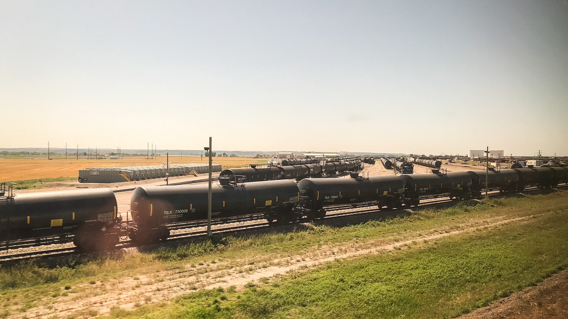 Crude Oil Rail Wagons, North Dakota.