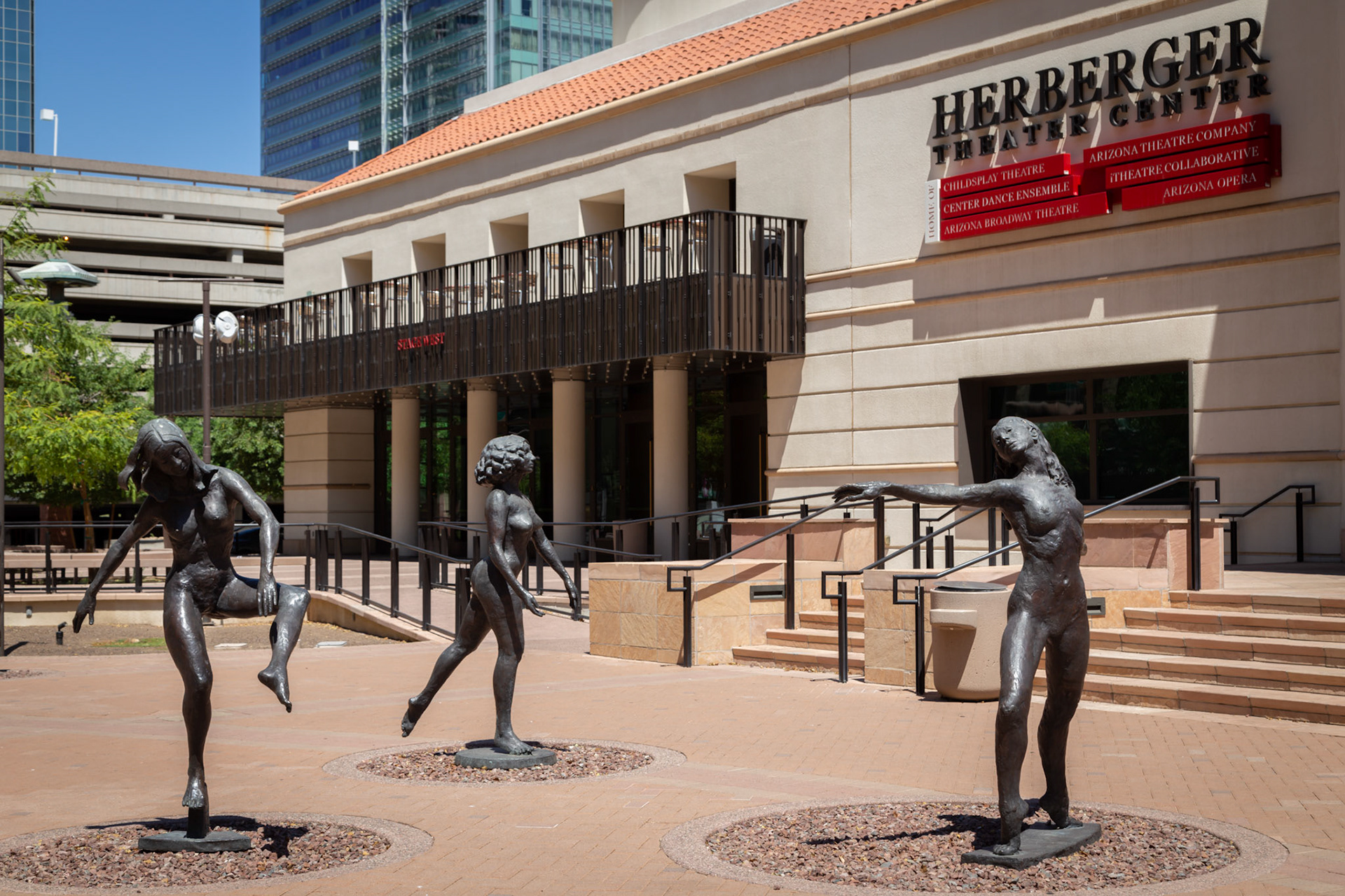 In front of the Herberger Theater (1989)