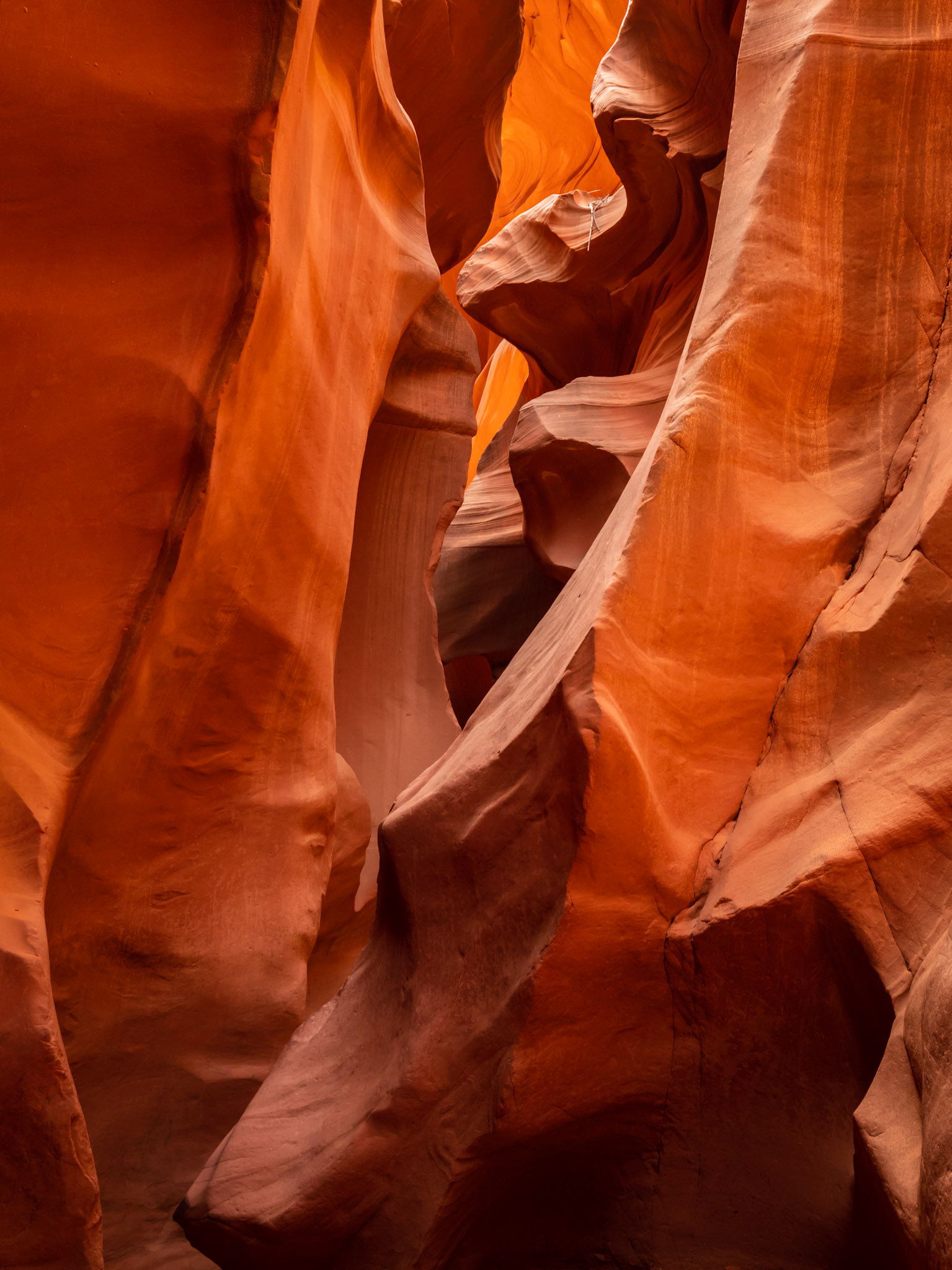 In Lower Antelope Canyon