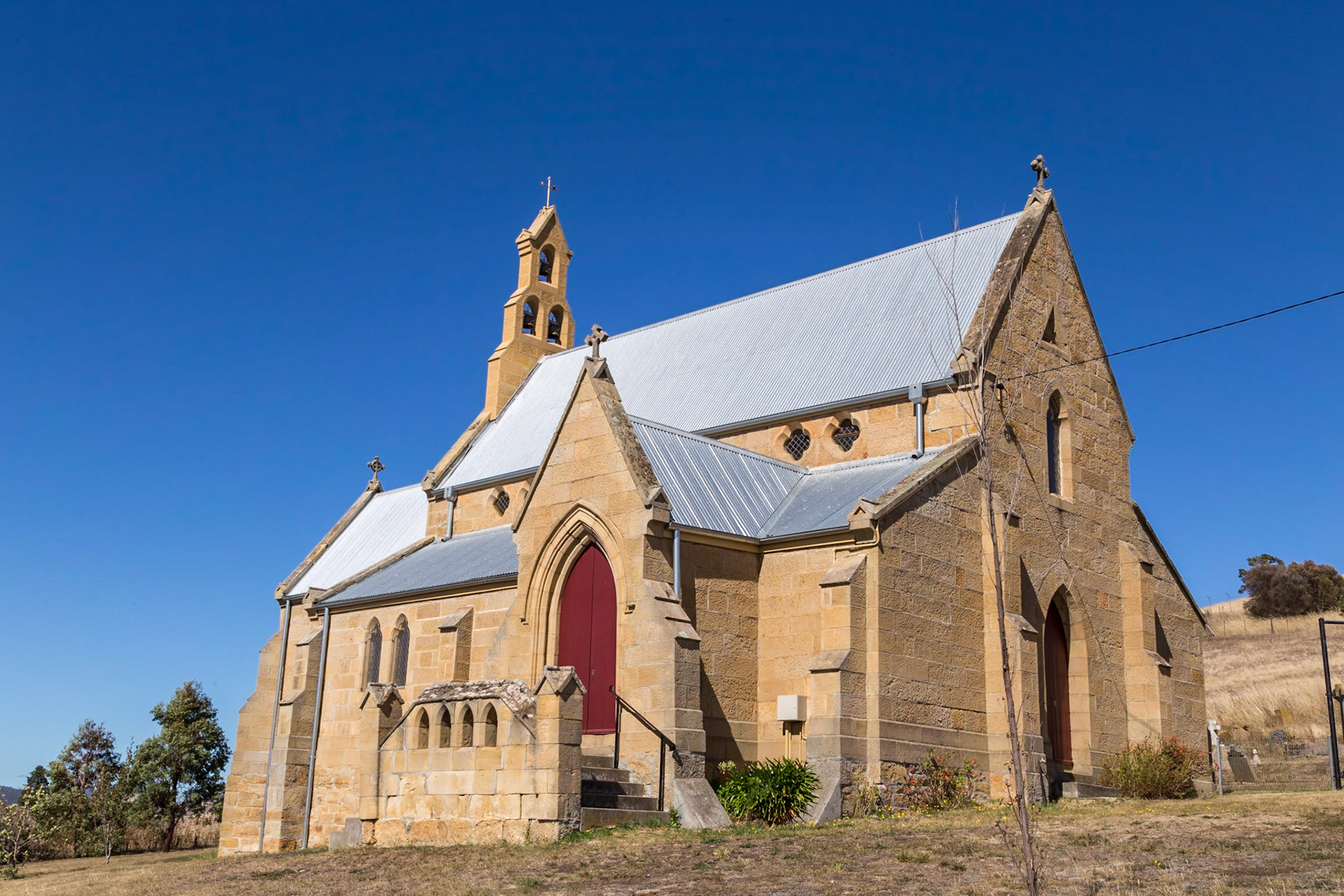 St Patrick's Catholic Church. Designed 1843, constructed 1855-57. An internationally significant church by Augustus Welby Northmore Pugin, England's greatest ealy-Victorian designer. Restoration project is underway.