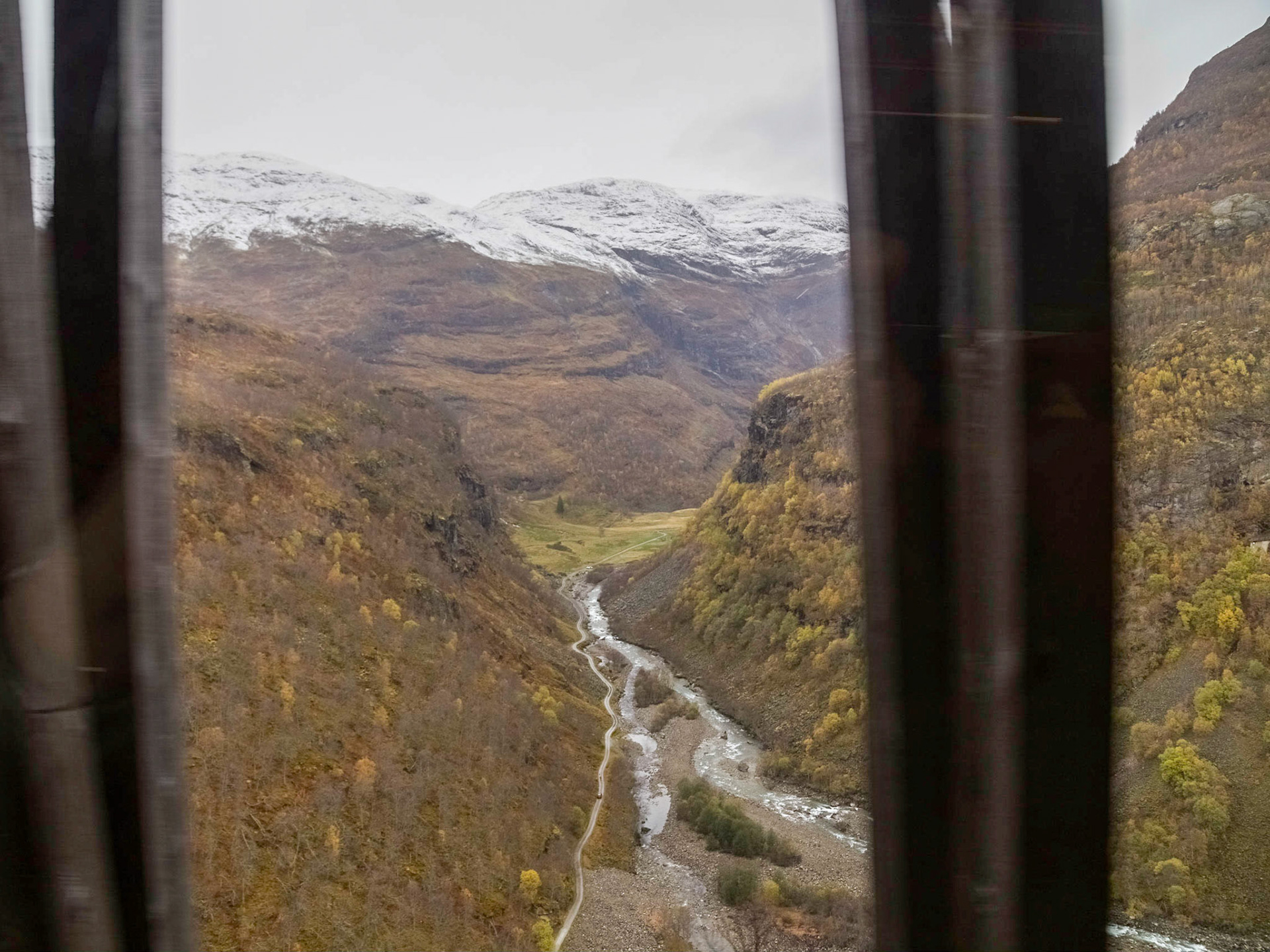 A view from the Flåm Railway. The Flåm Railway has been named one of the most beautiful train journeys in the world and is one of the leading tourist attractions in Norway.