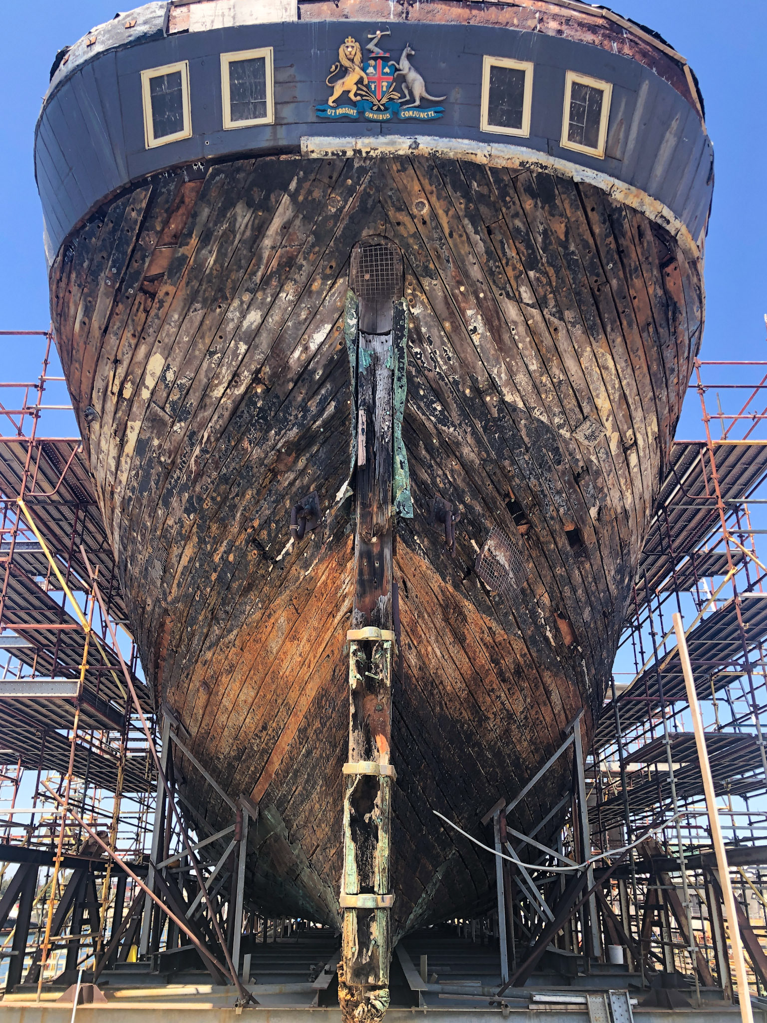 'City of Adelaide' (1864) the world's oldest composite (wooden hull on iron frame) clipper ship