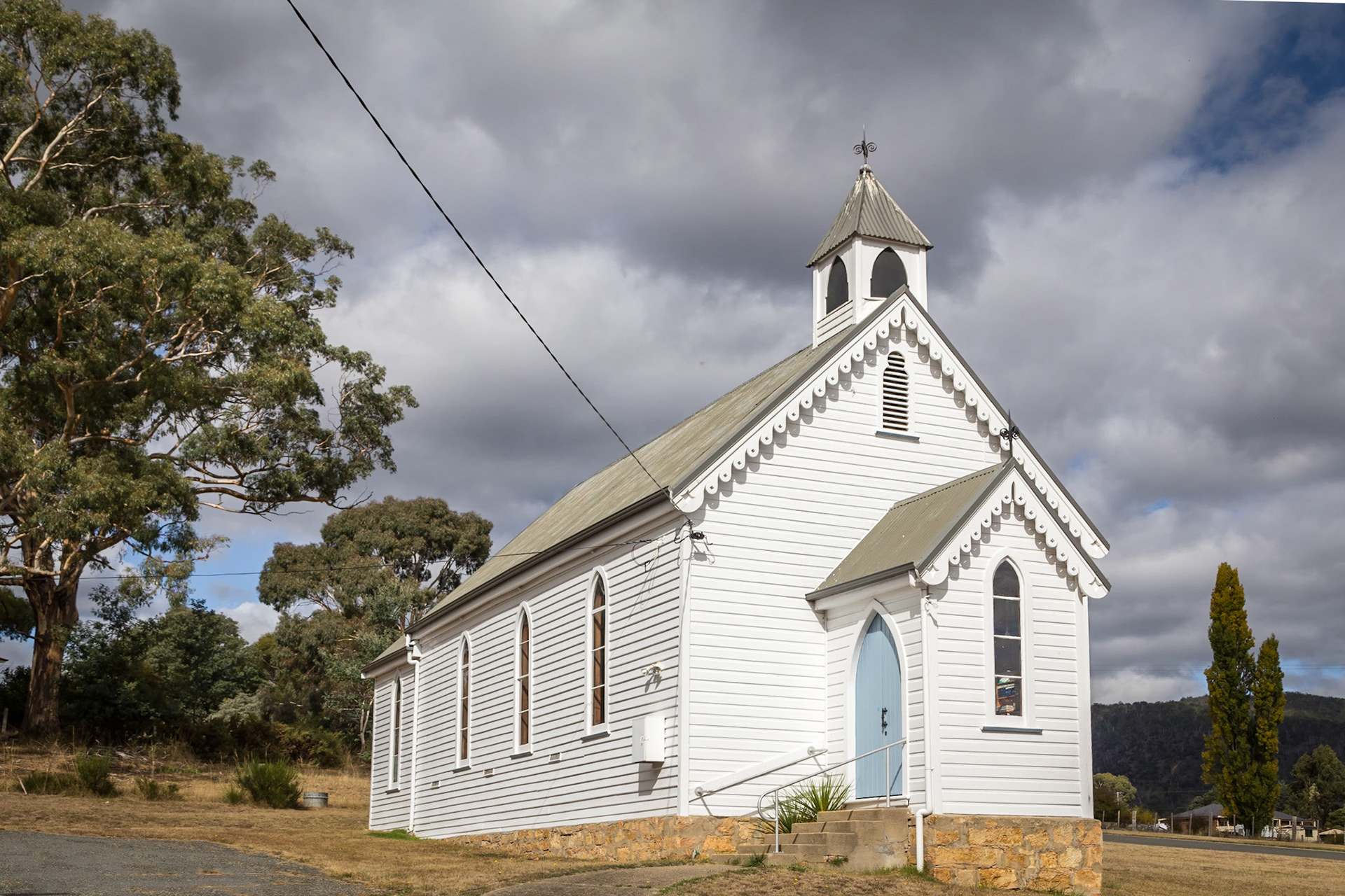 Fingal. Wooden church, formerly Presbyterian, now Uniting Church.