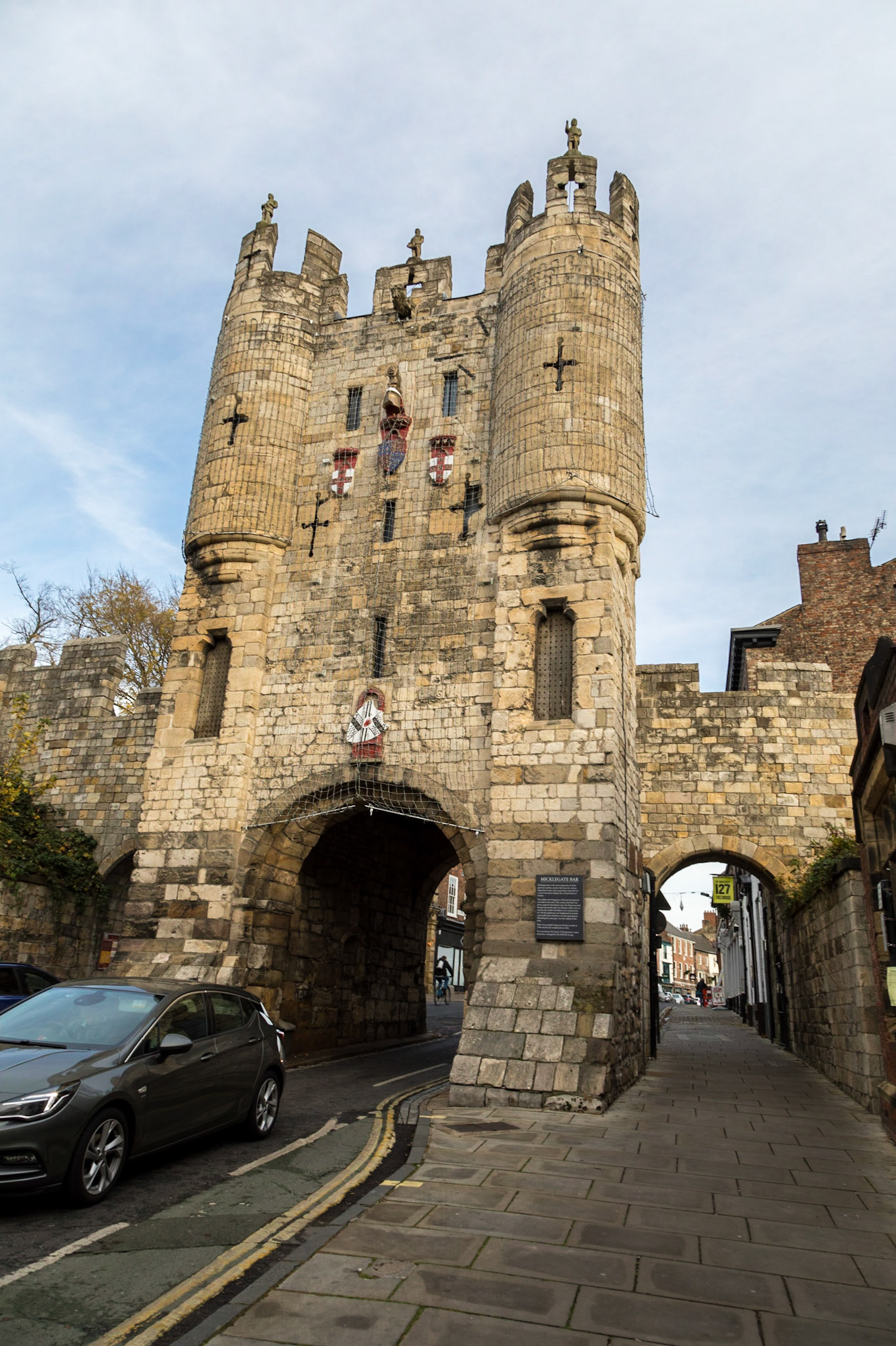 Micklegate, city wall