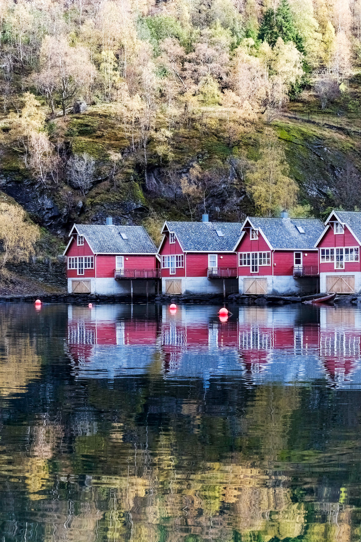 Holiday Cottages. In and around the village of Flåm at the end of the Aurlandsfjord.