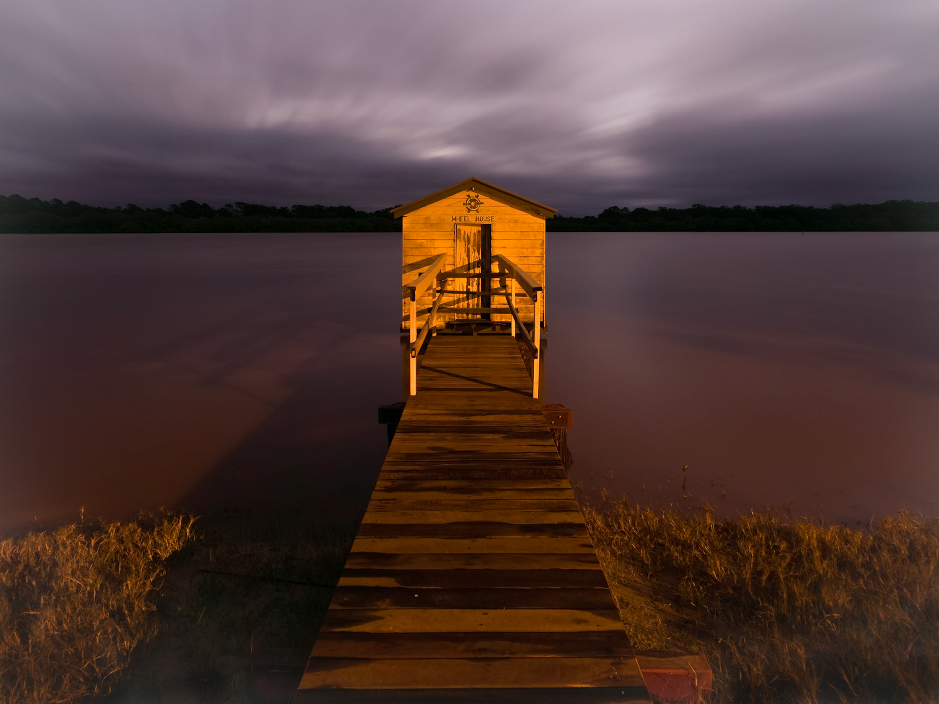 Pre-dawn at the Maroochy River boatsheds