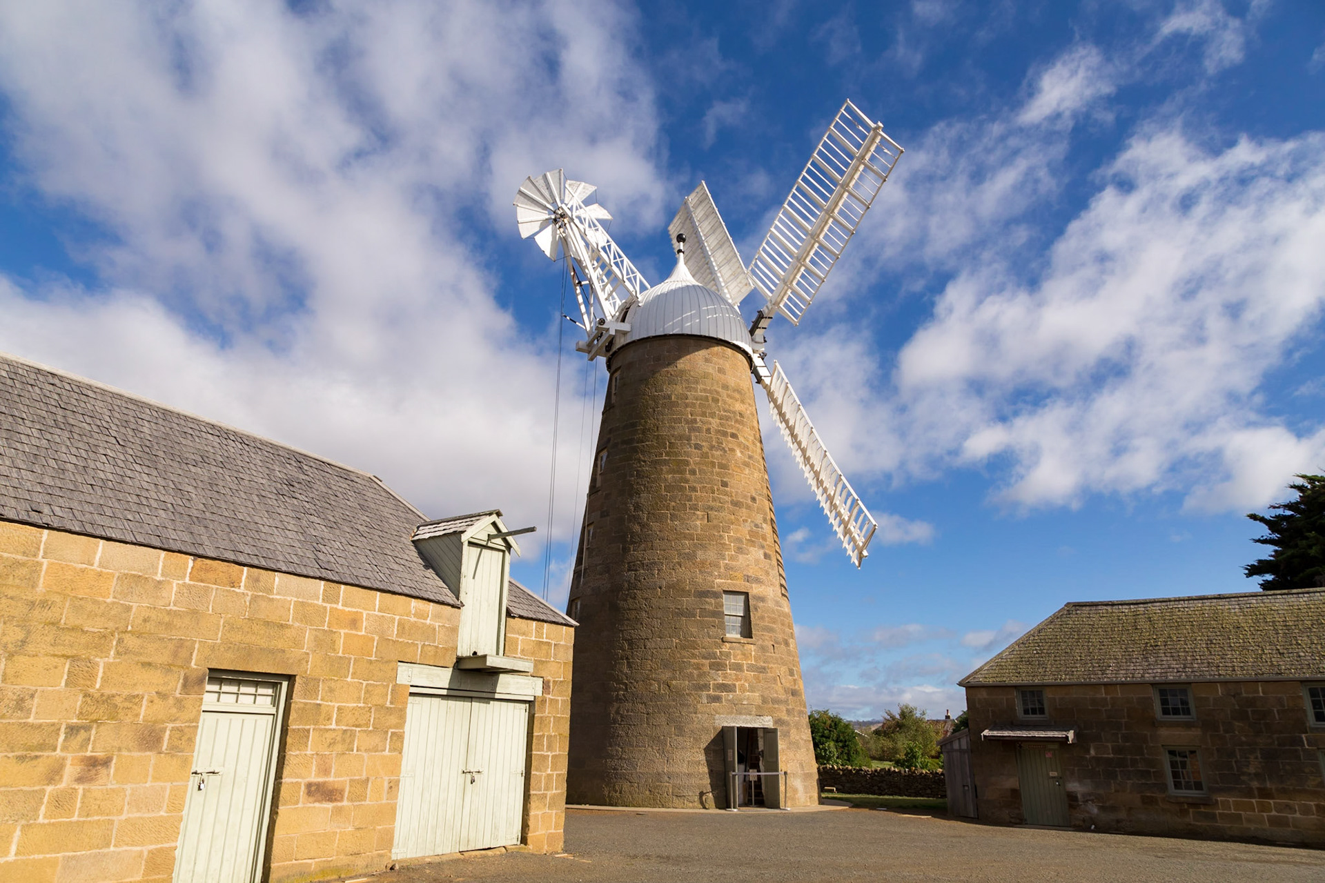 Callington Mill. Built in 1837.  Australia's only working 19th century windmill.
